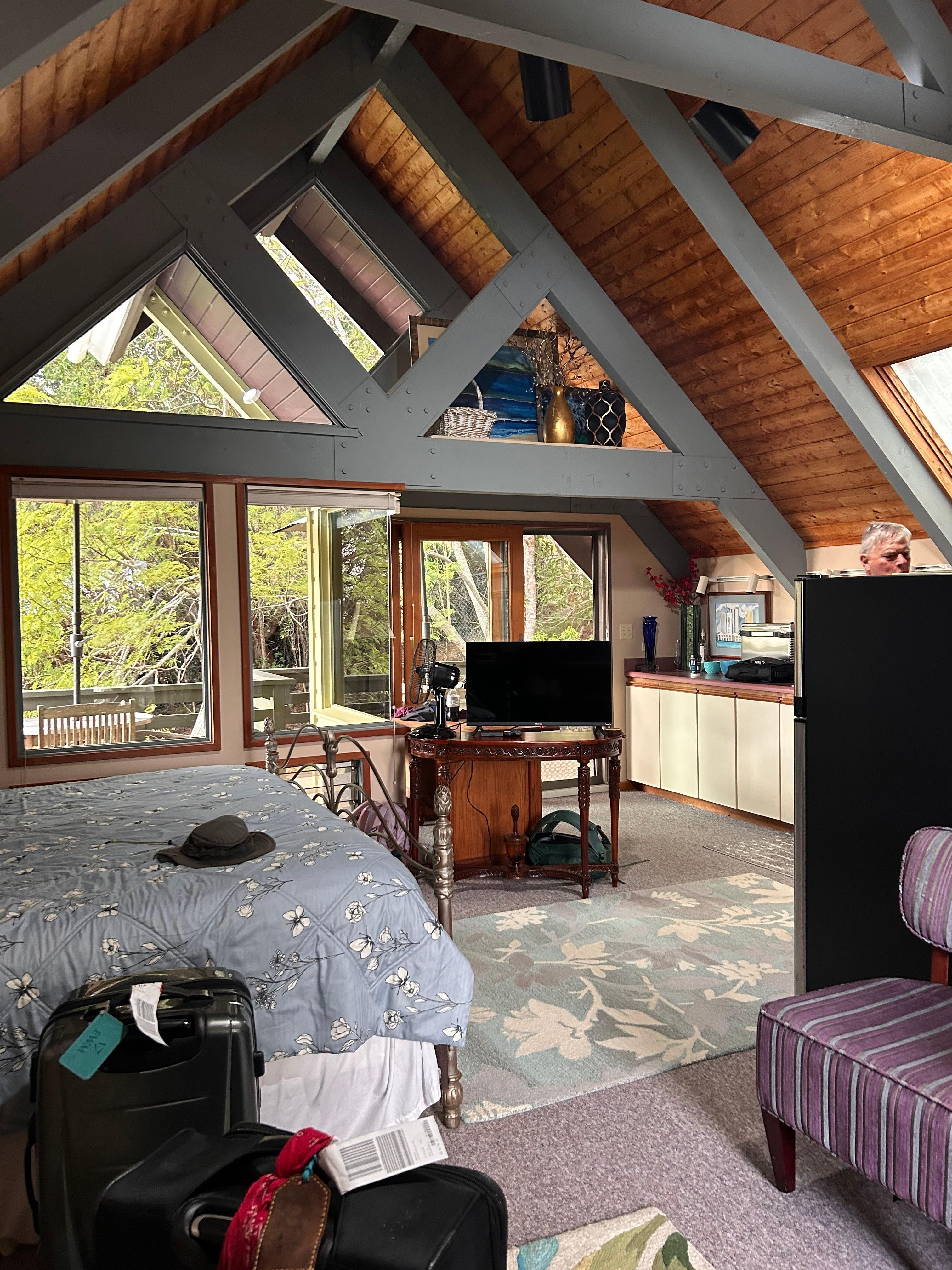 Open, comfortable space.