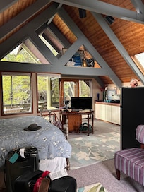 Open, comfortable space.