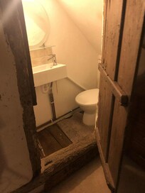 Closet...with toilet & washbasin squashed in