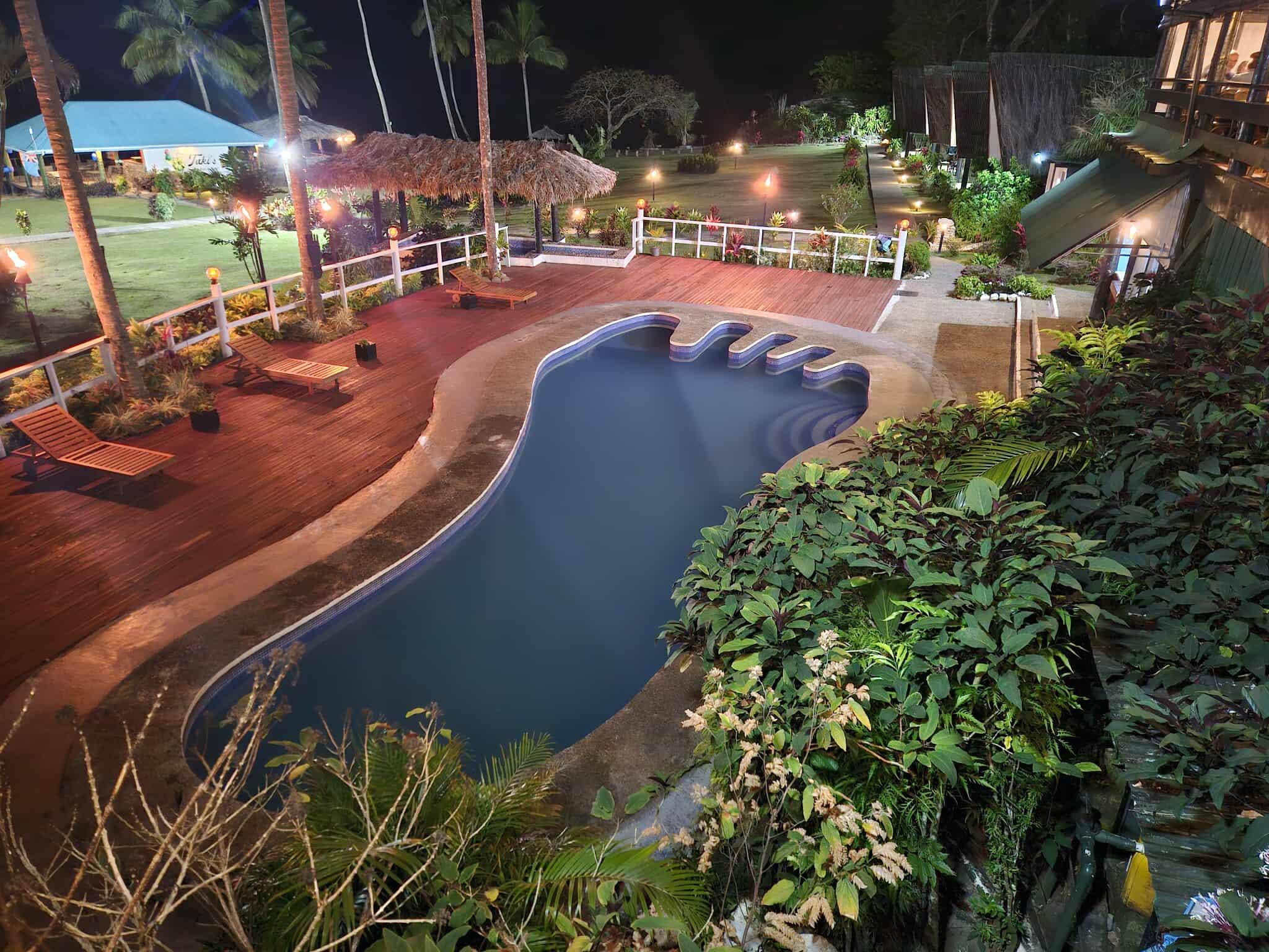 View from the main deck and dining area
