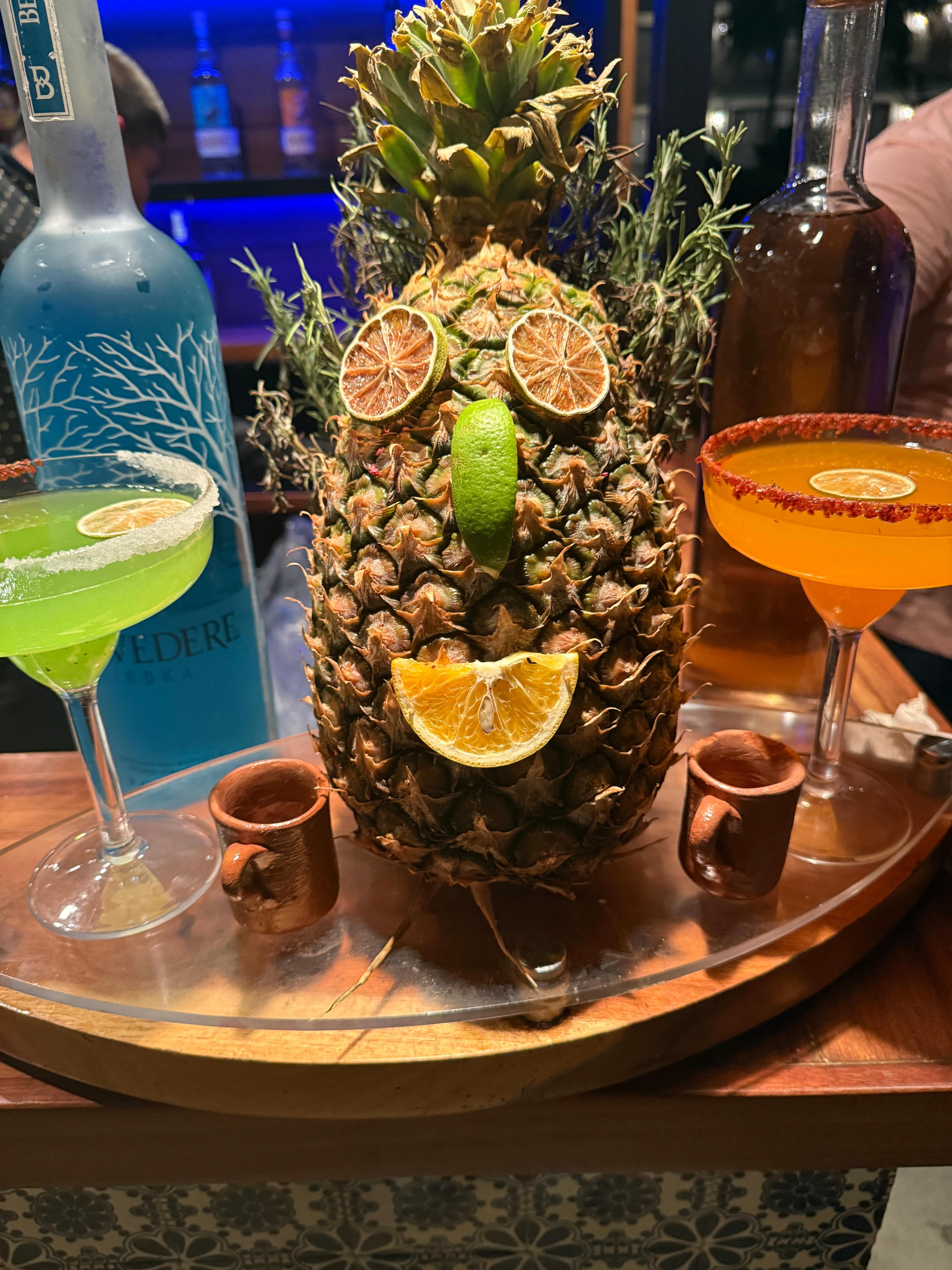You must go to the margarita bar across from the steakhouse in front of the Privilege building.
