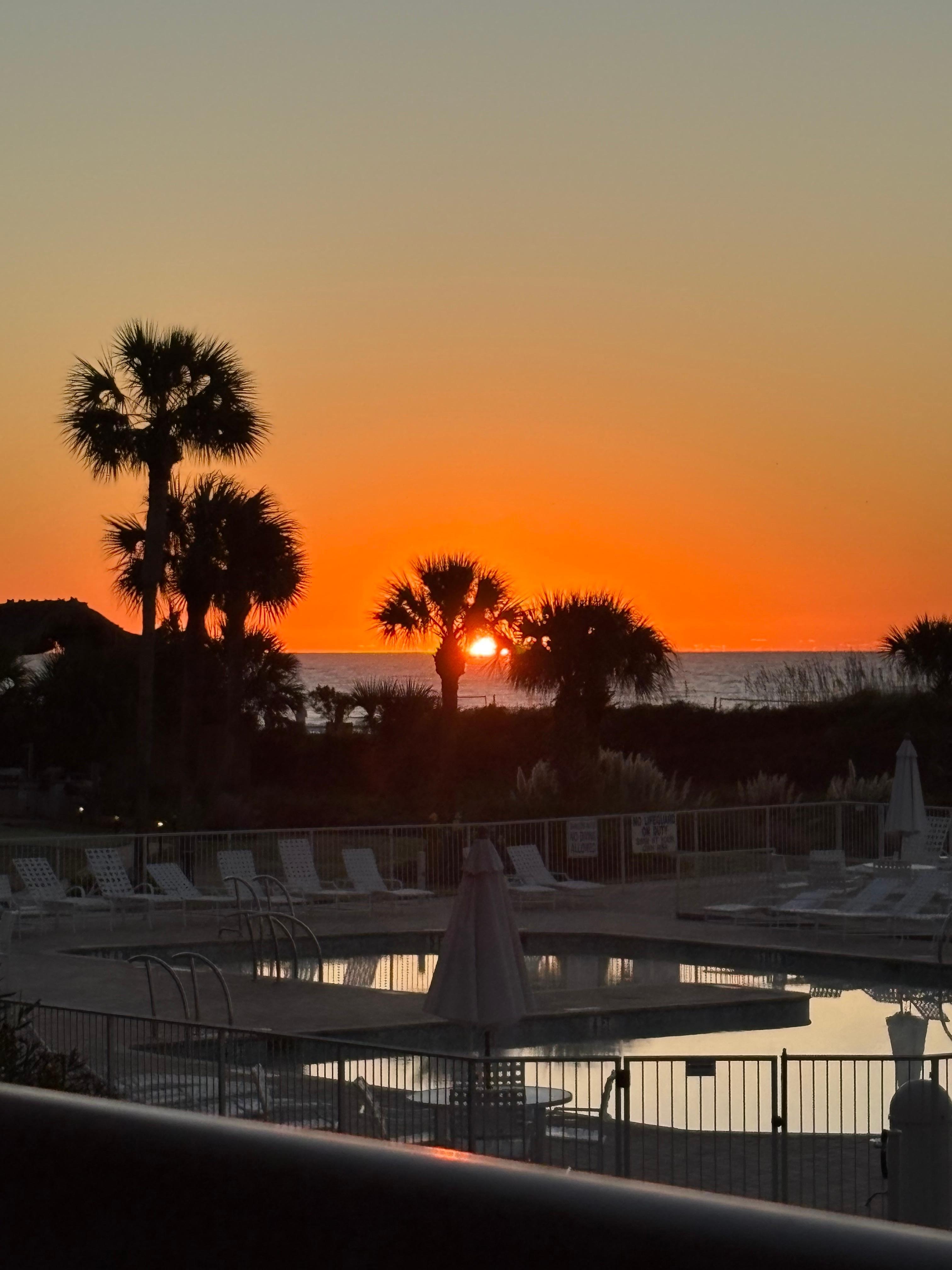 Sunrise from the balcony 
