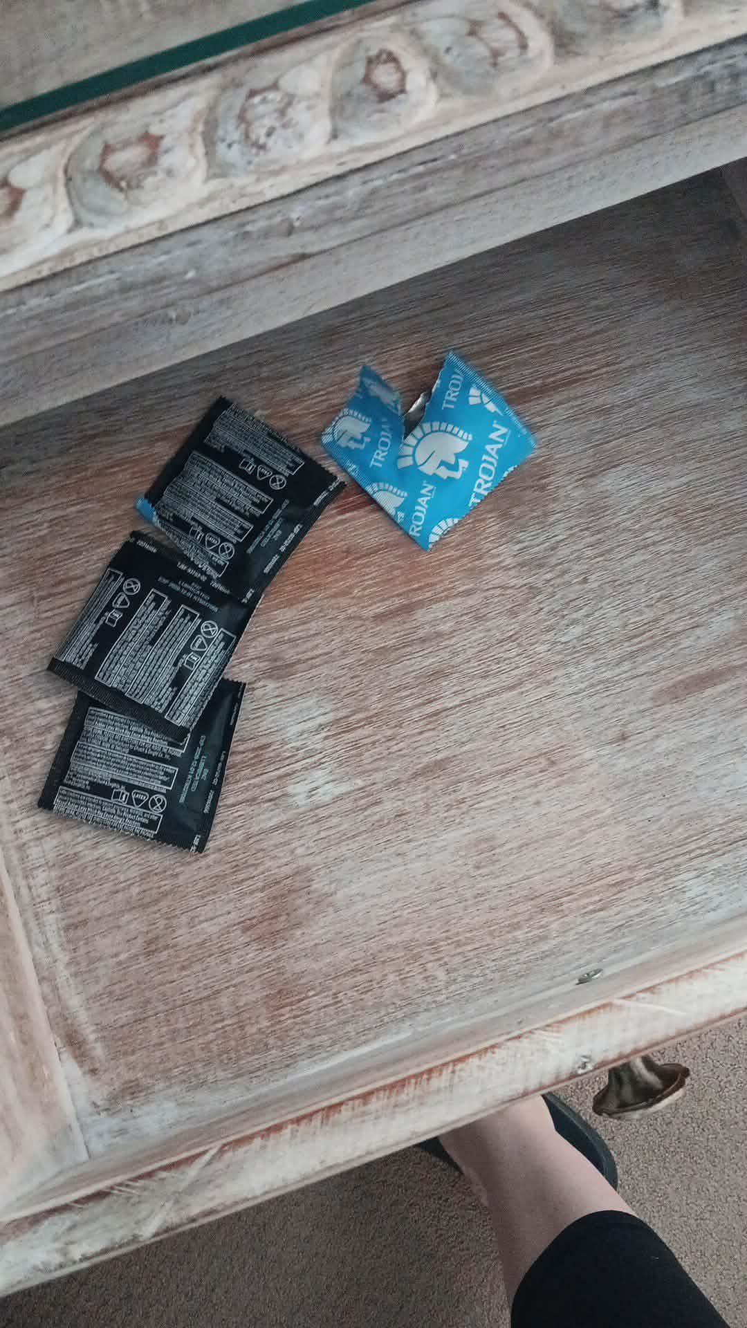 Condoms left from previous renters 