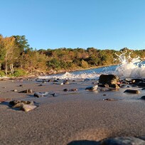 The little beach at the house.