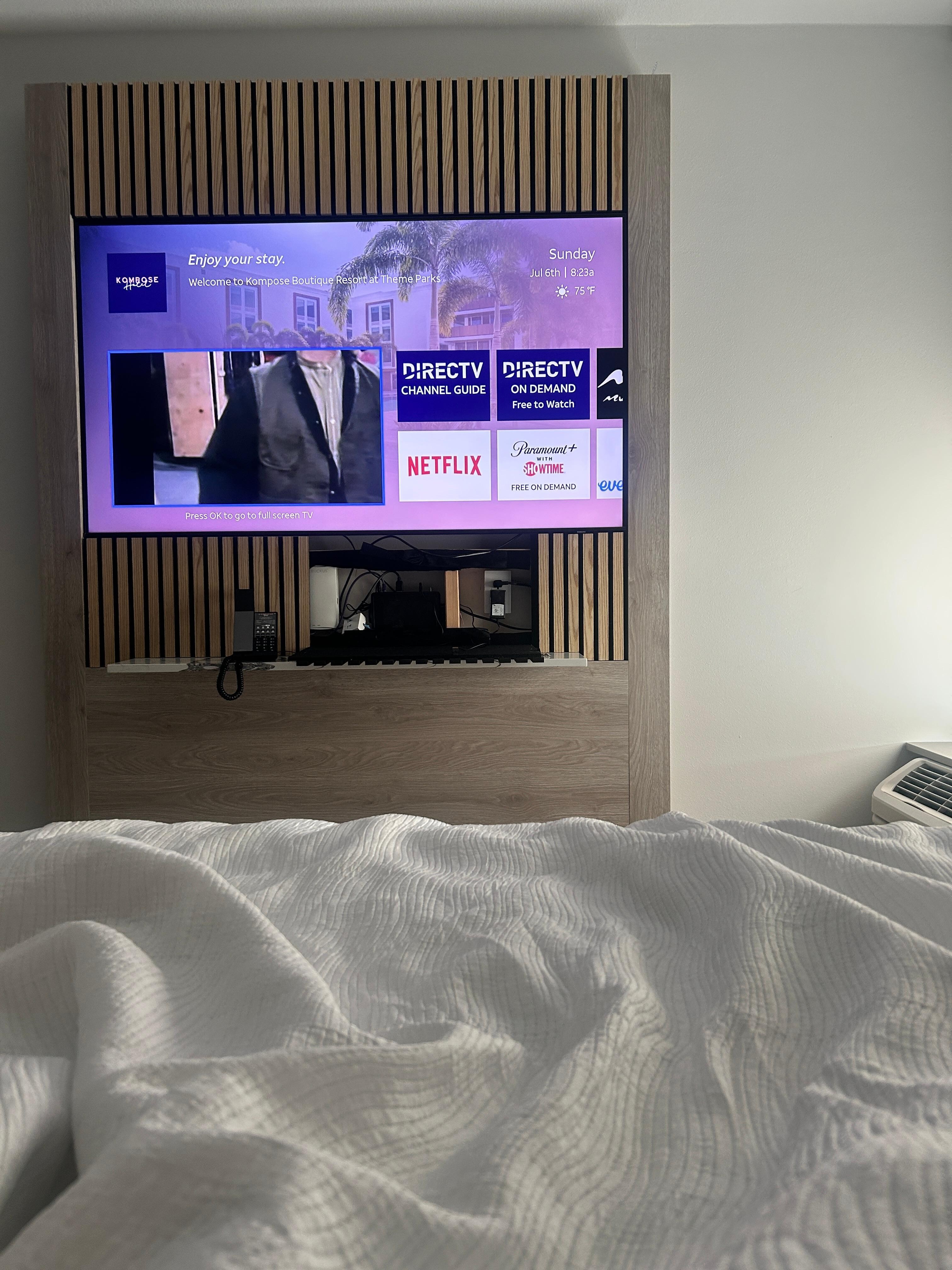 Remote wouldn’t work for tv unless panelling was lowered 