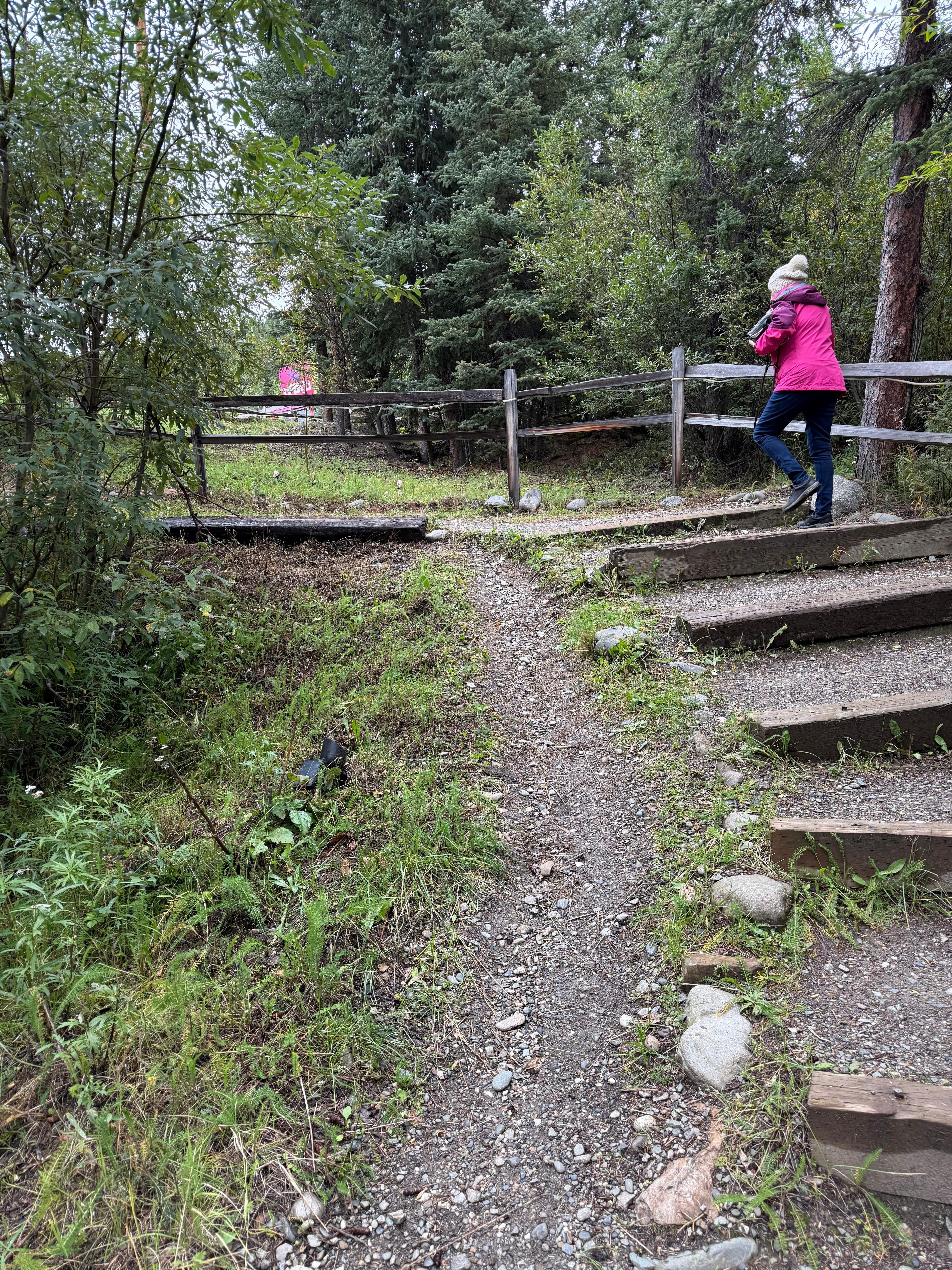 Pedestrian path from/to highway