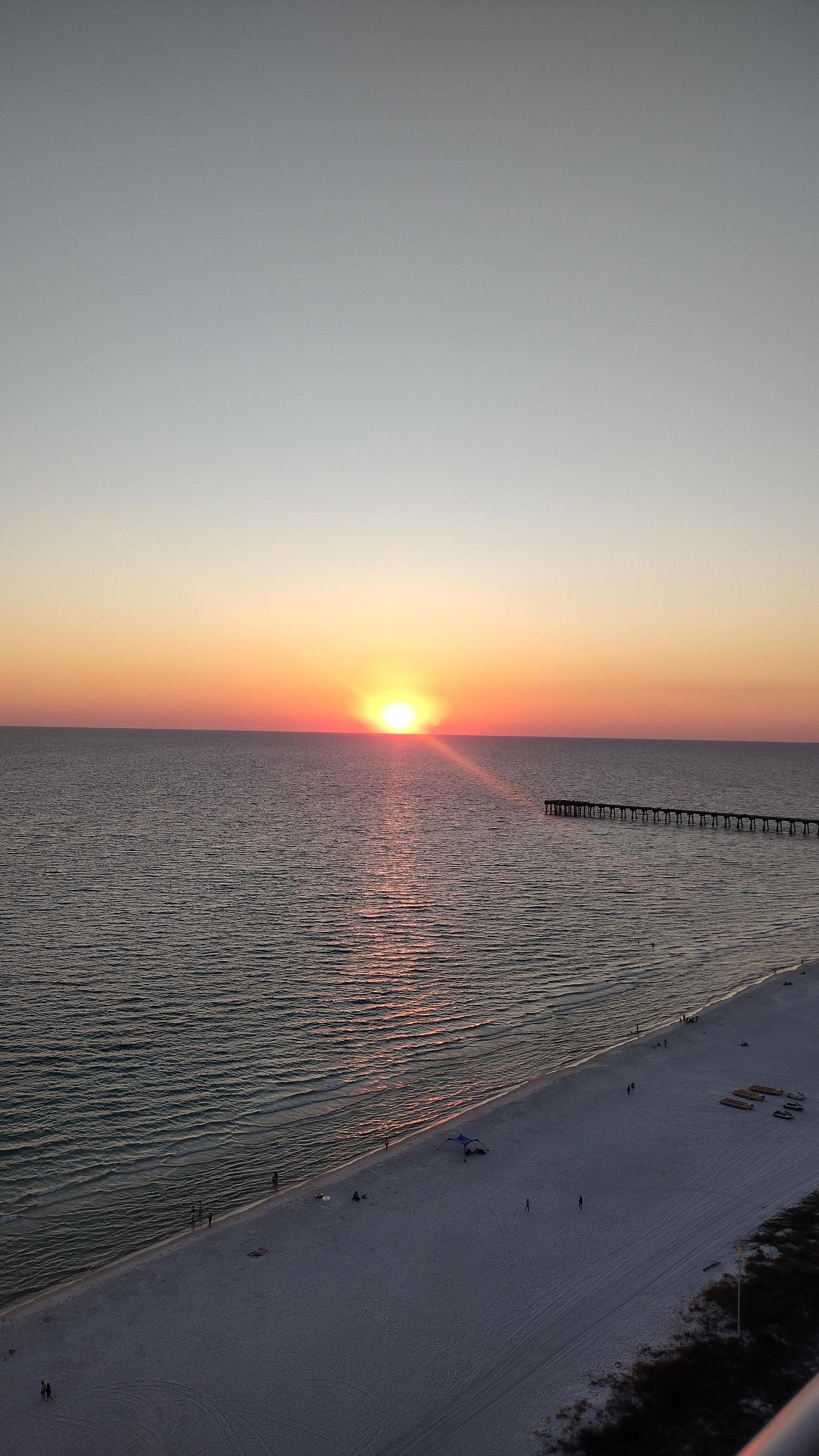 Sunset from the balcony 