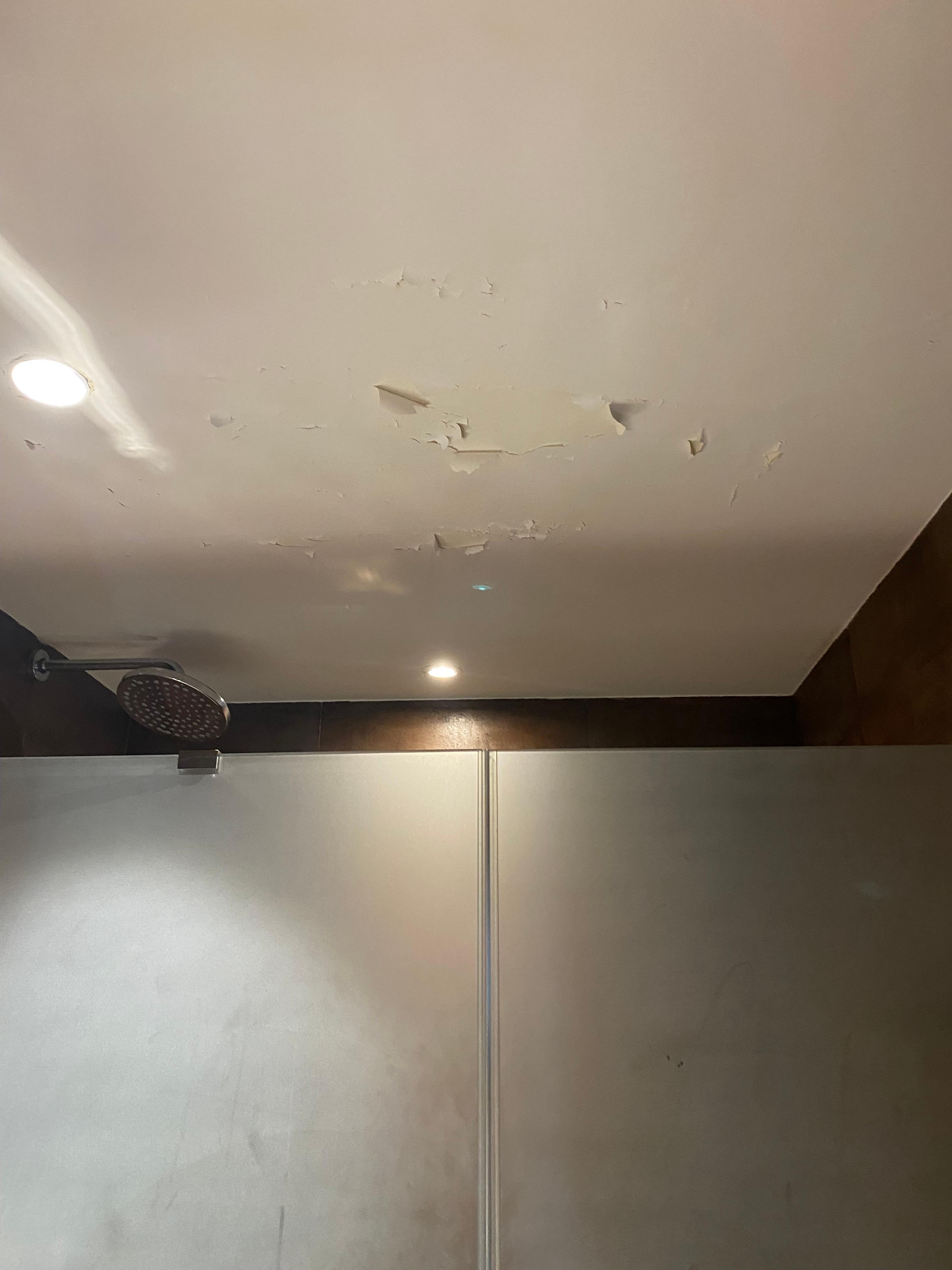 Paint peel in bathroom