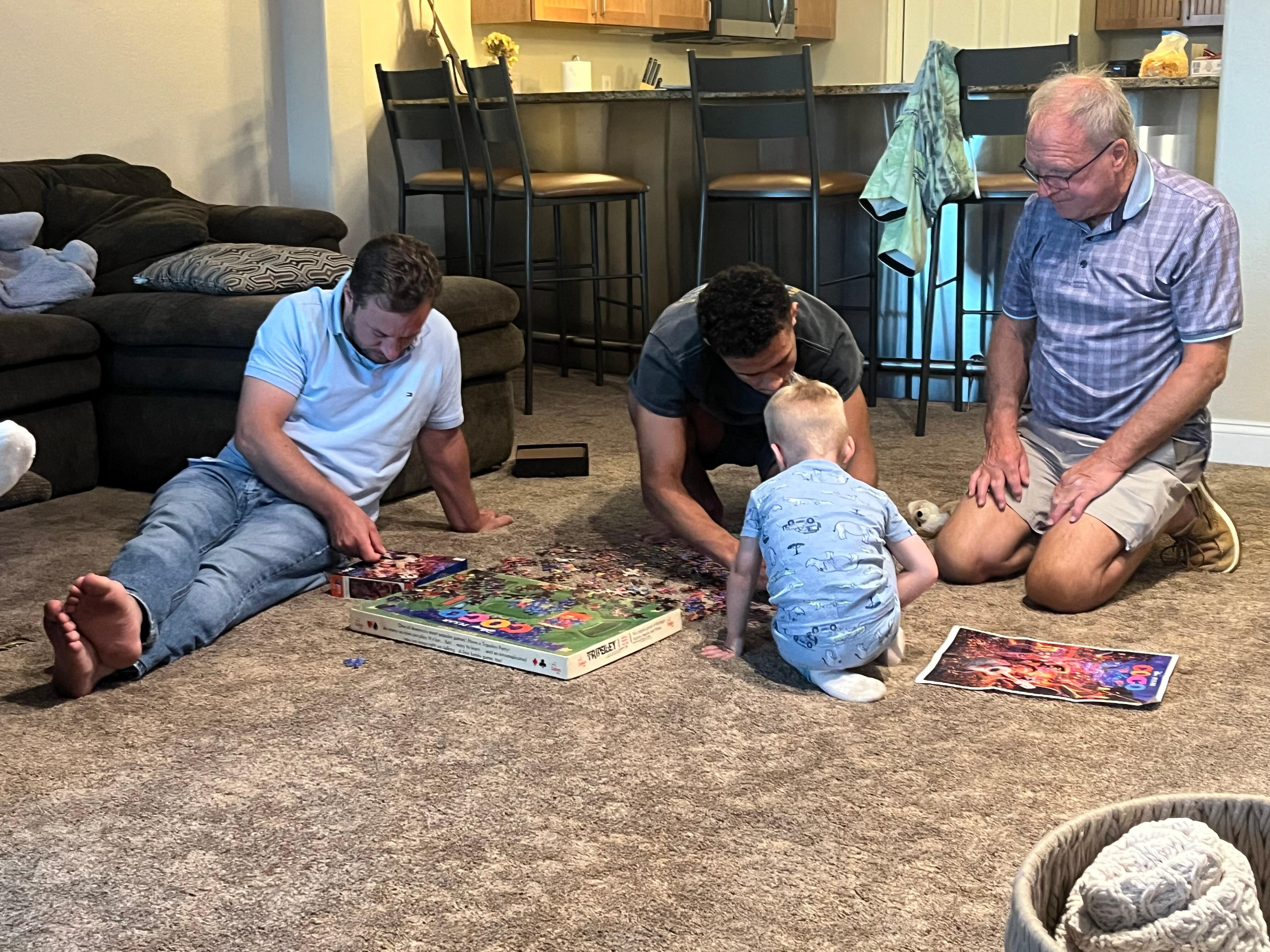 Family game & puzzle time.