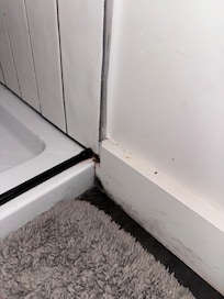 Nasty buildup of dirt, hair, and grime.