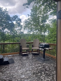 Deck sitting!