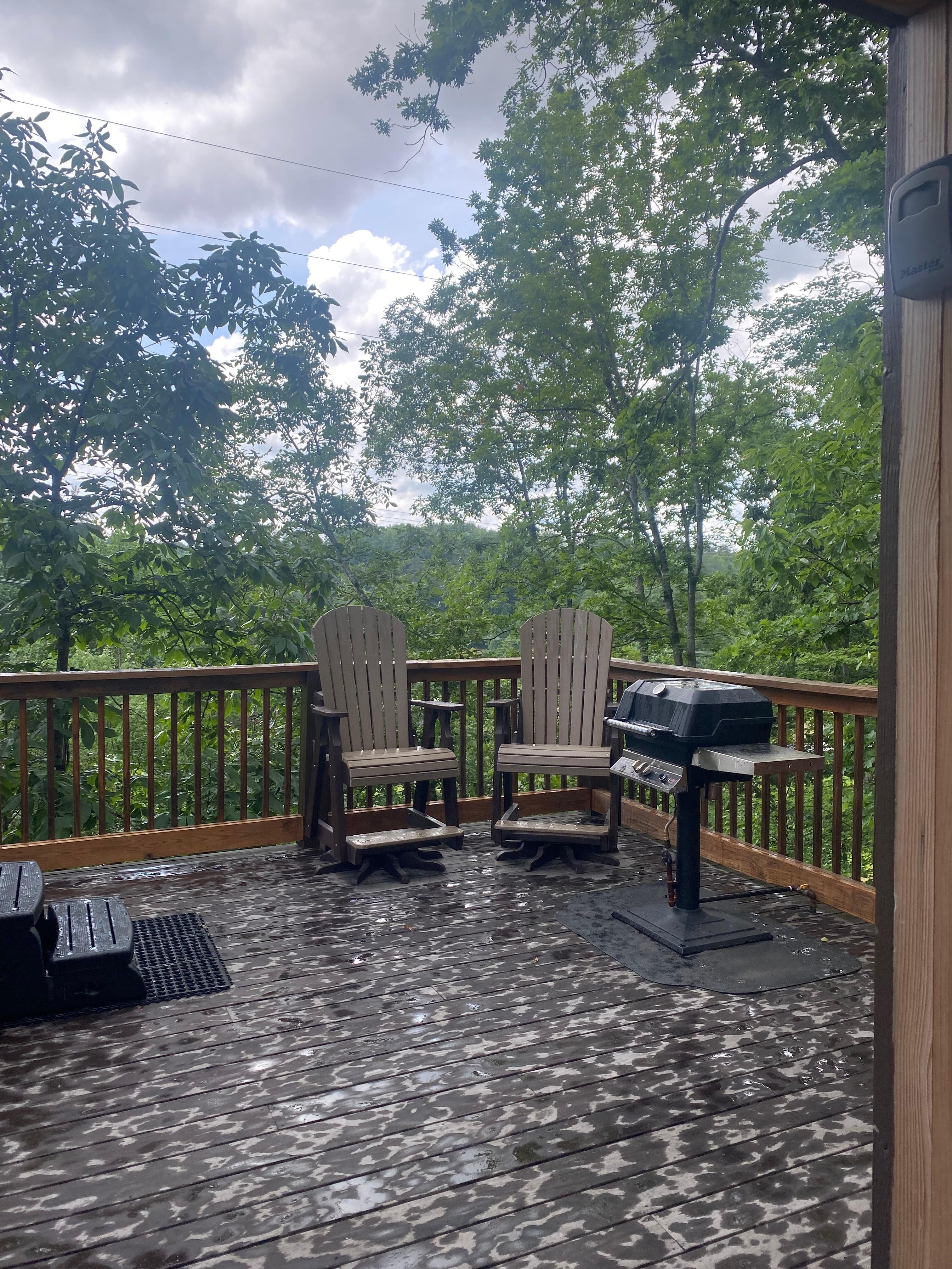 Deck sitting!