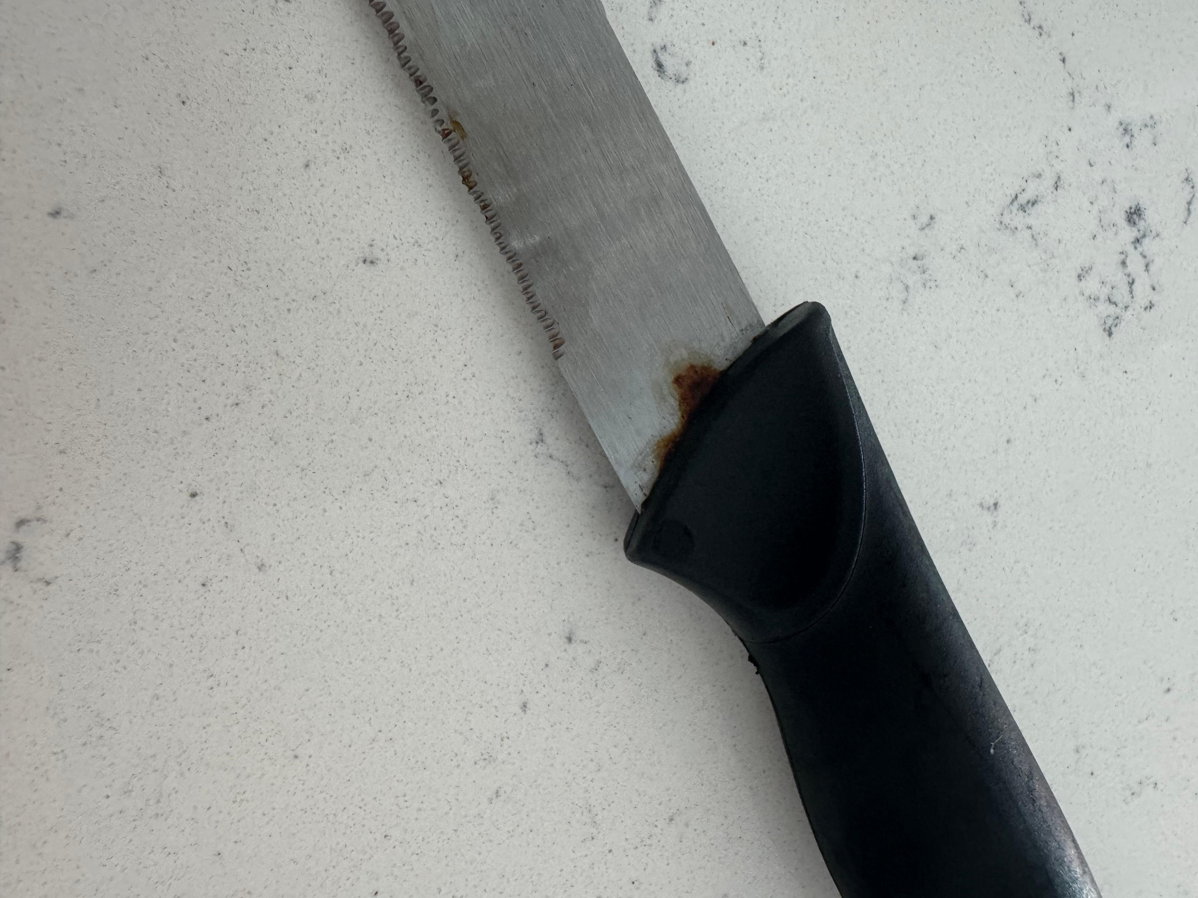 Rust on most of the knives. 