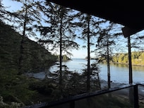 view from the hot tub