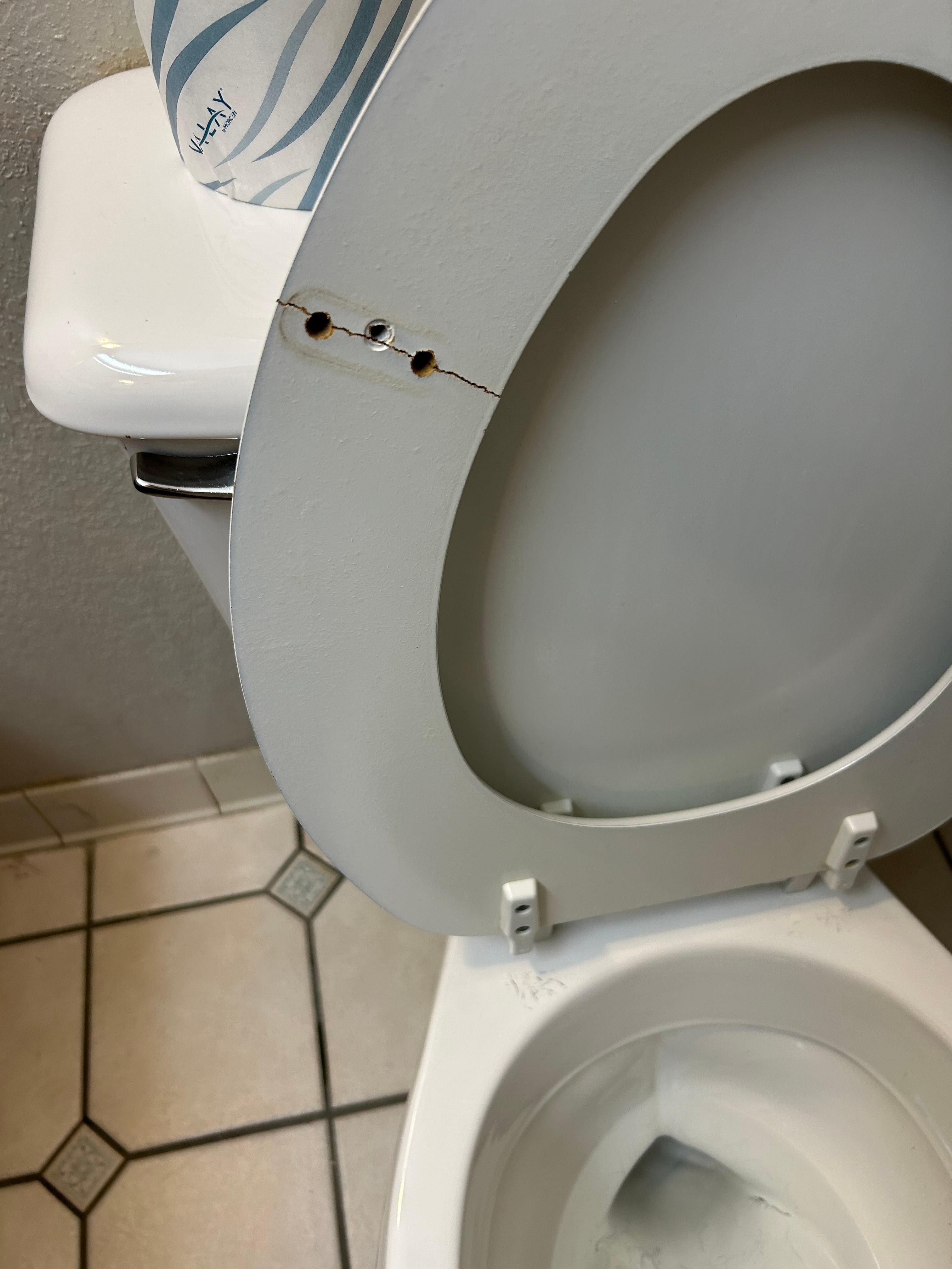 Broken seat.