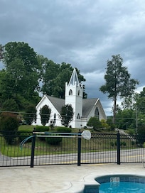 Cute little chapel across the street.