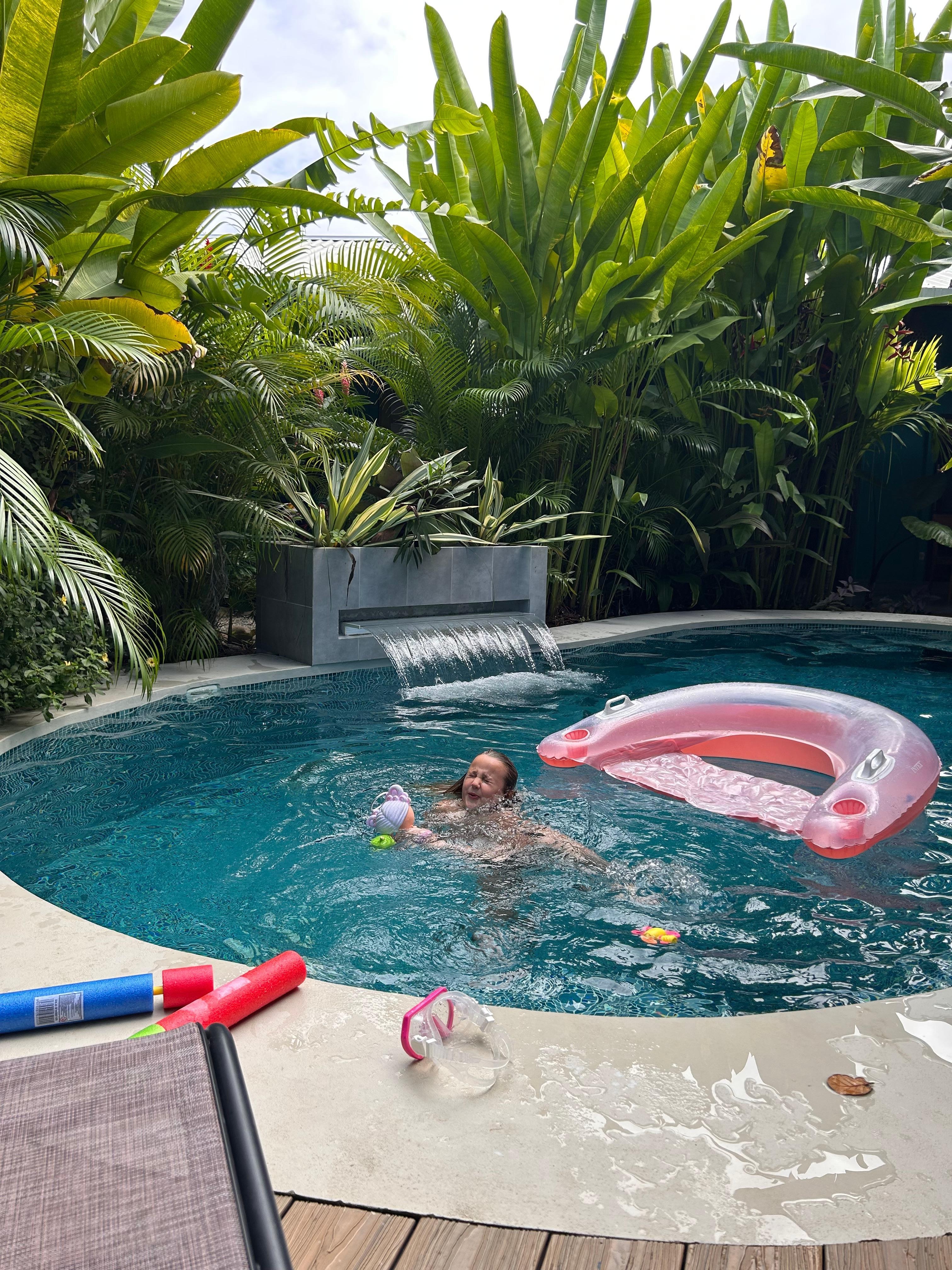 Pool was refreshing and clean, it was lit at night, which was a lot of fun for the kids. 
