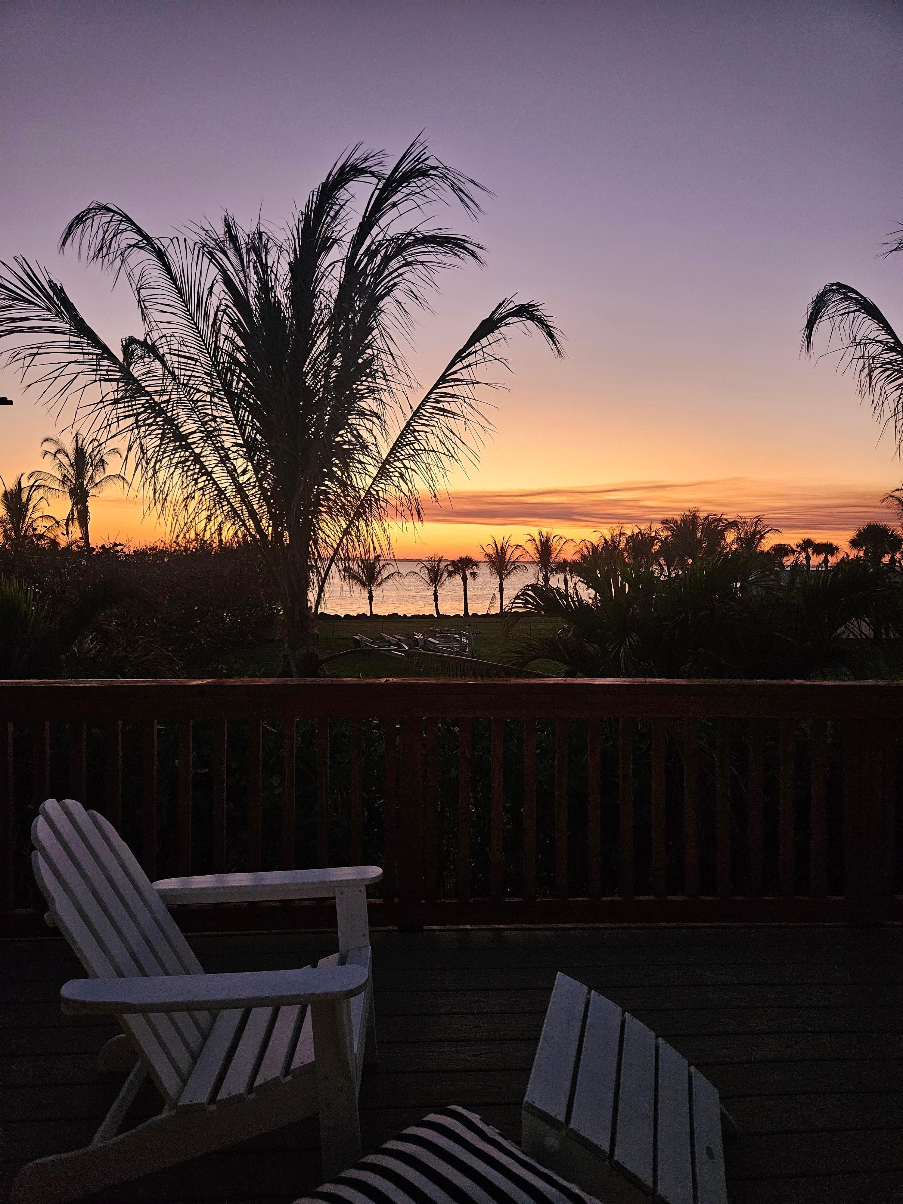 Sunset off balcony