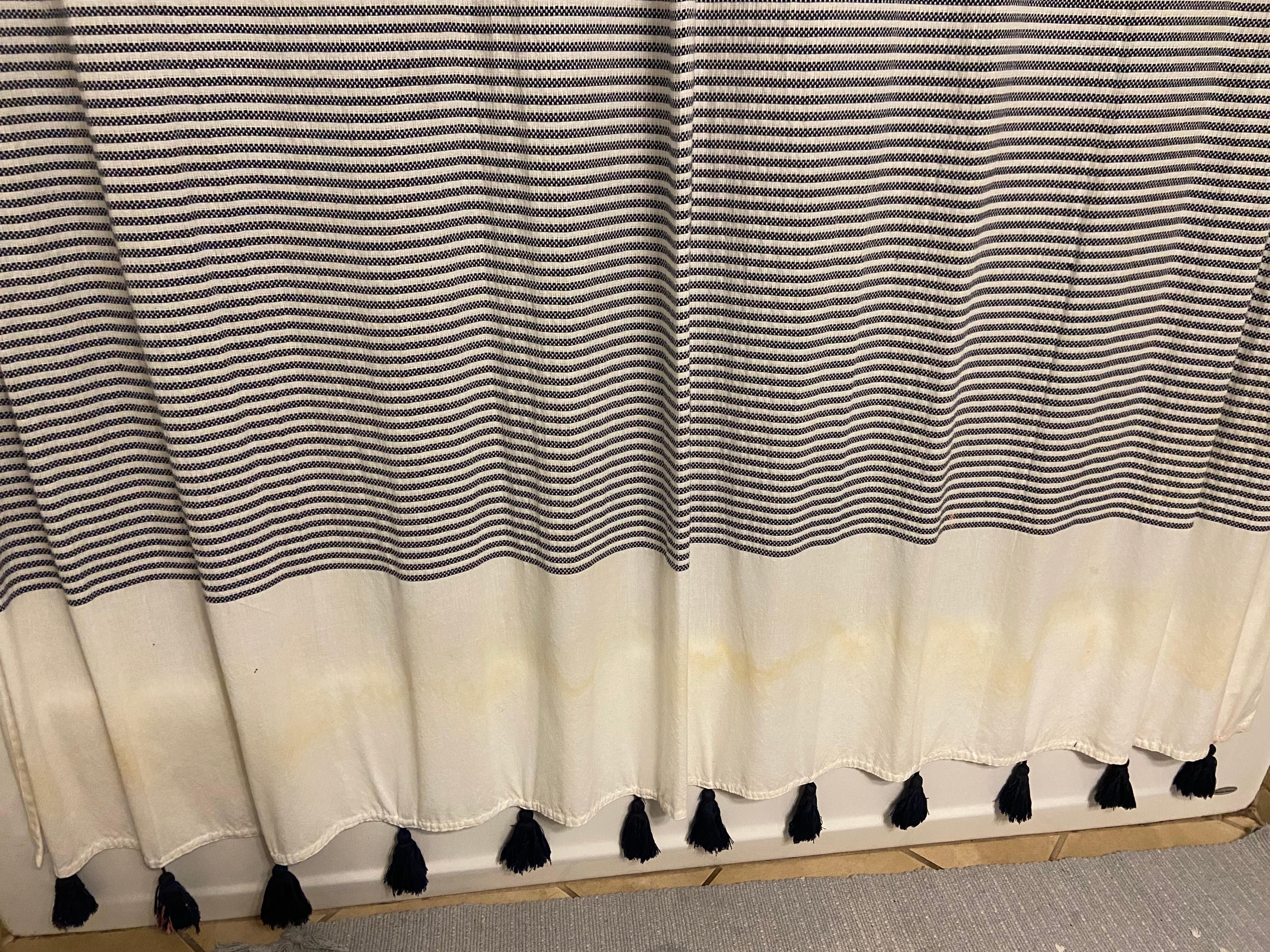 Shower curtain downstairs 