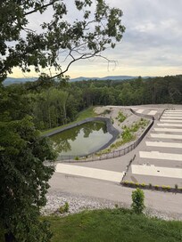 View of valley from deck.