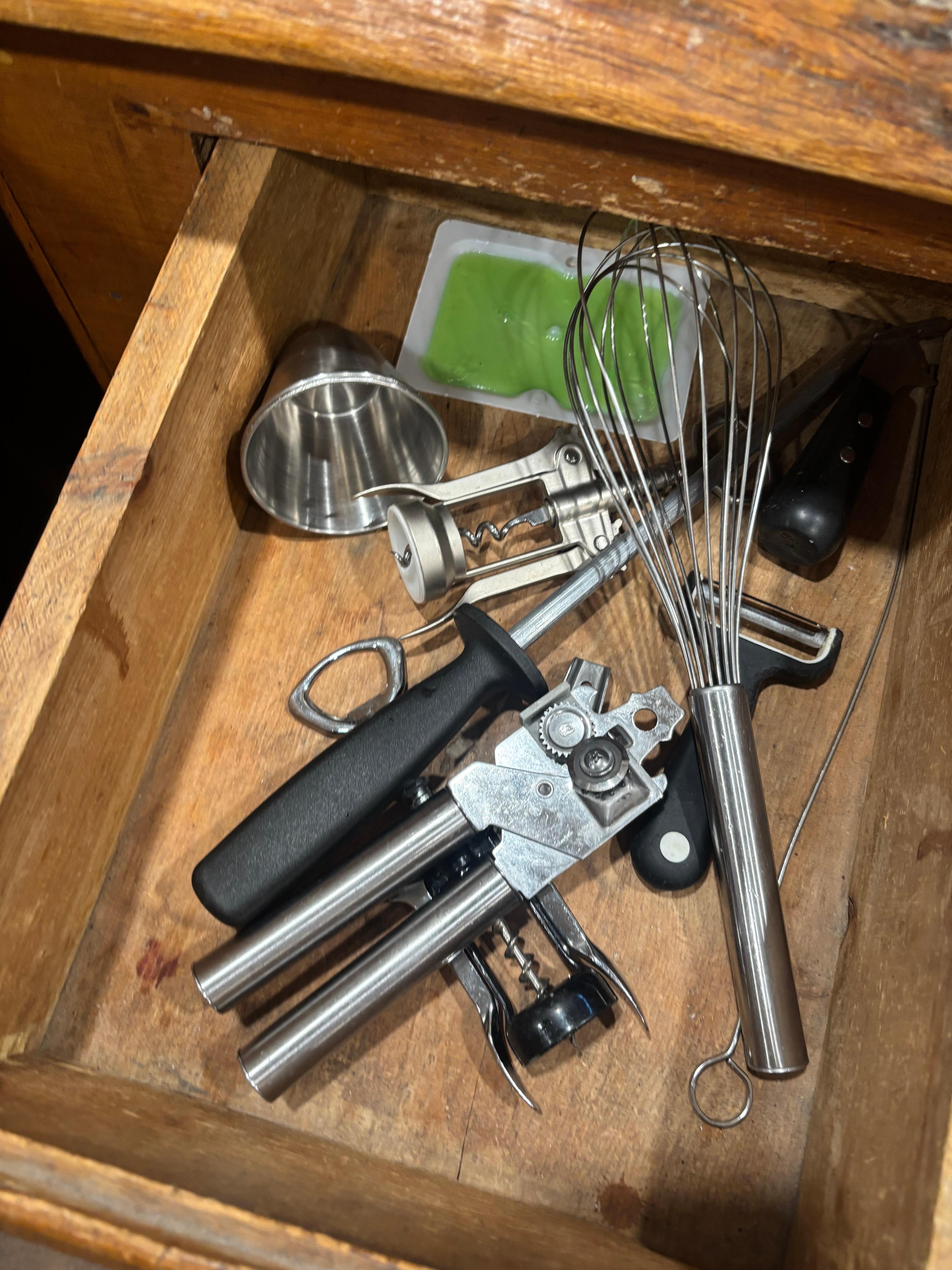 rodent trap in utensil drawer