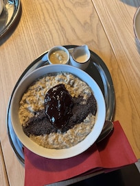 Germknödel-porridge, sehr lecker