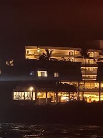 View of the hotel from the ocean