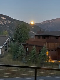 View of moonrise from the balcony