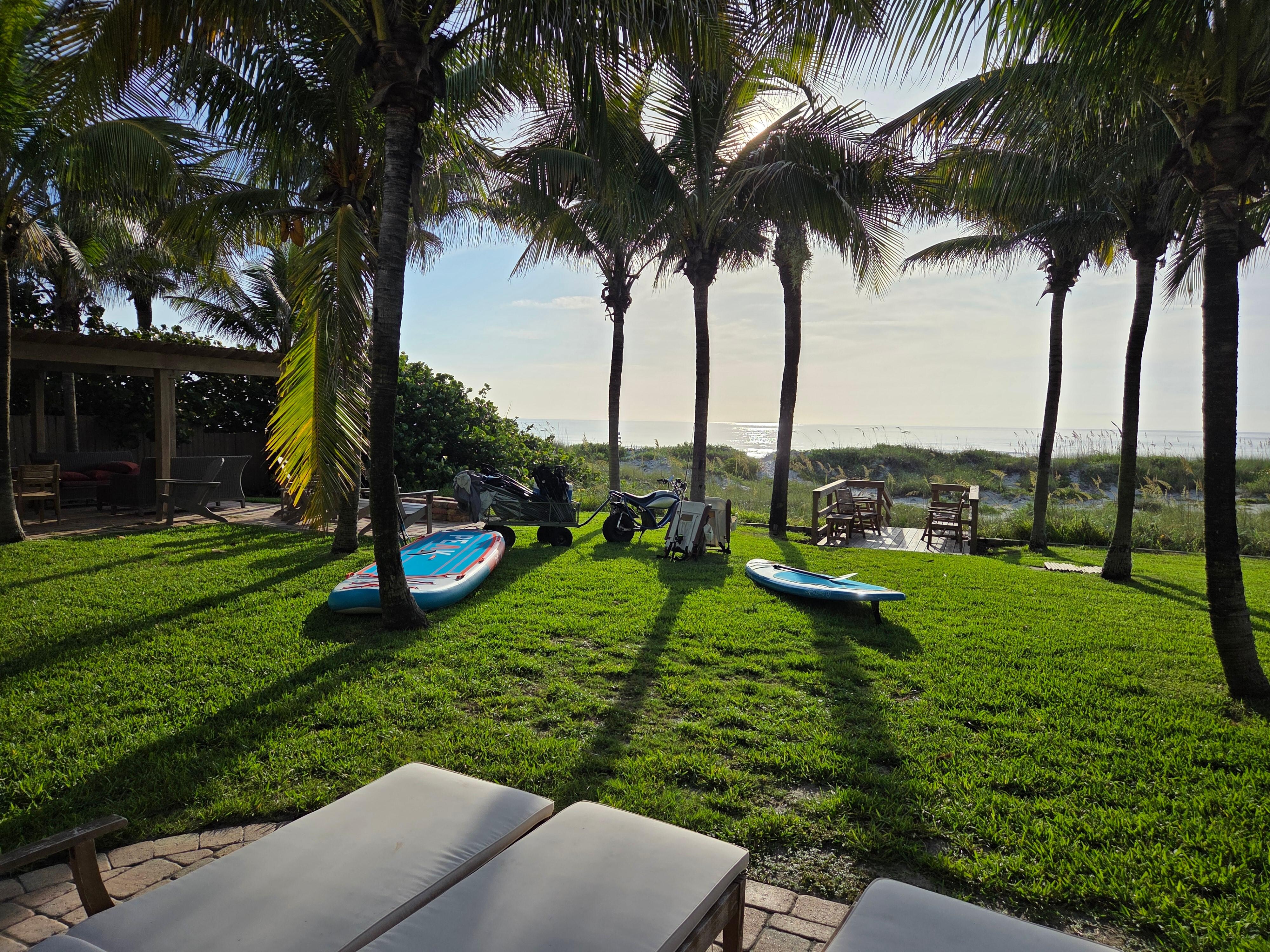 Beautiful back yard on the beach