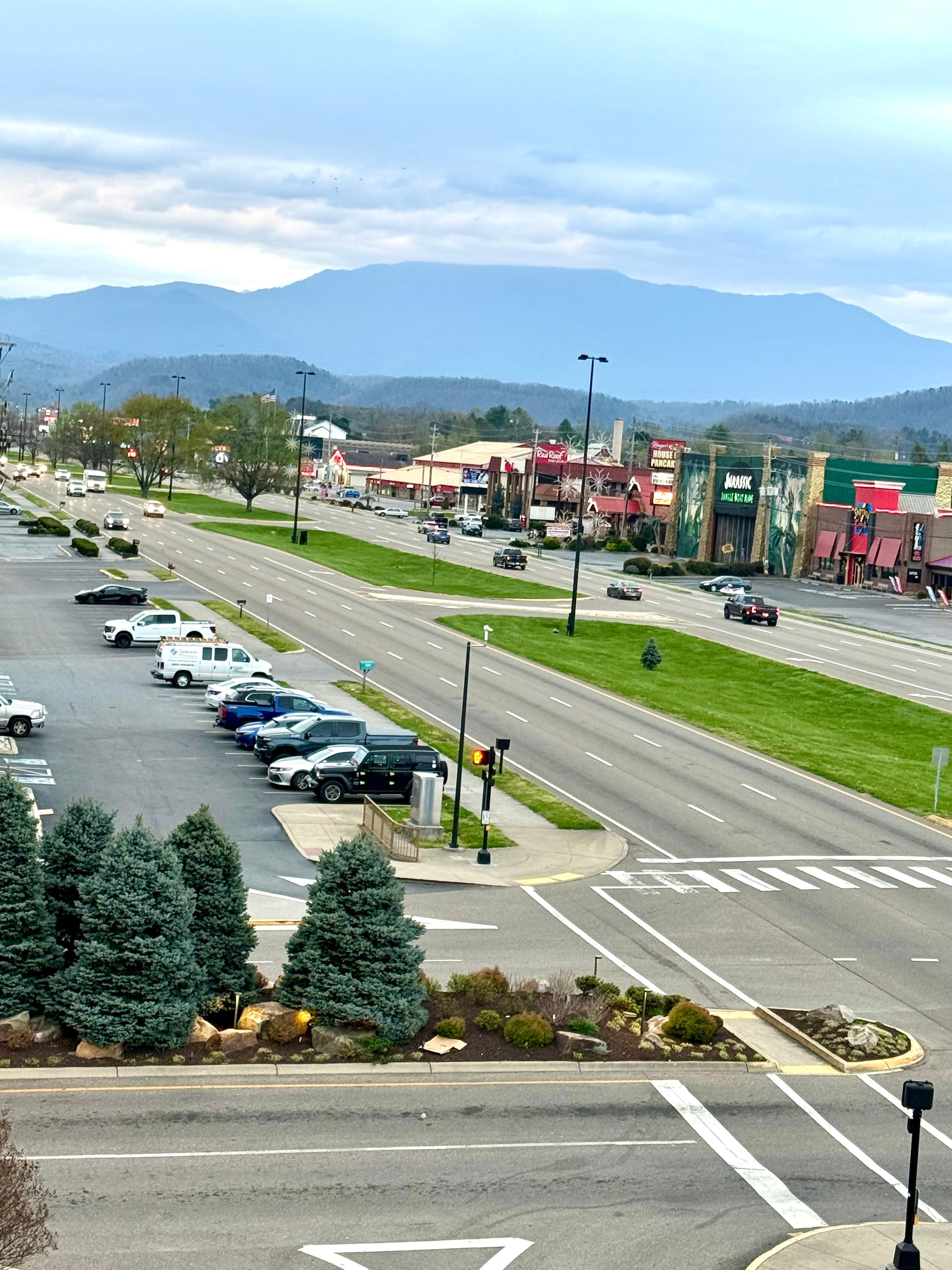 View from balcony, 5th floor. 