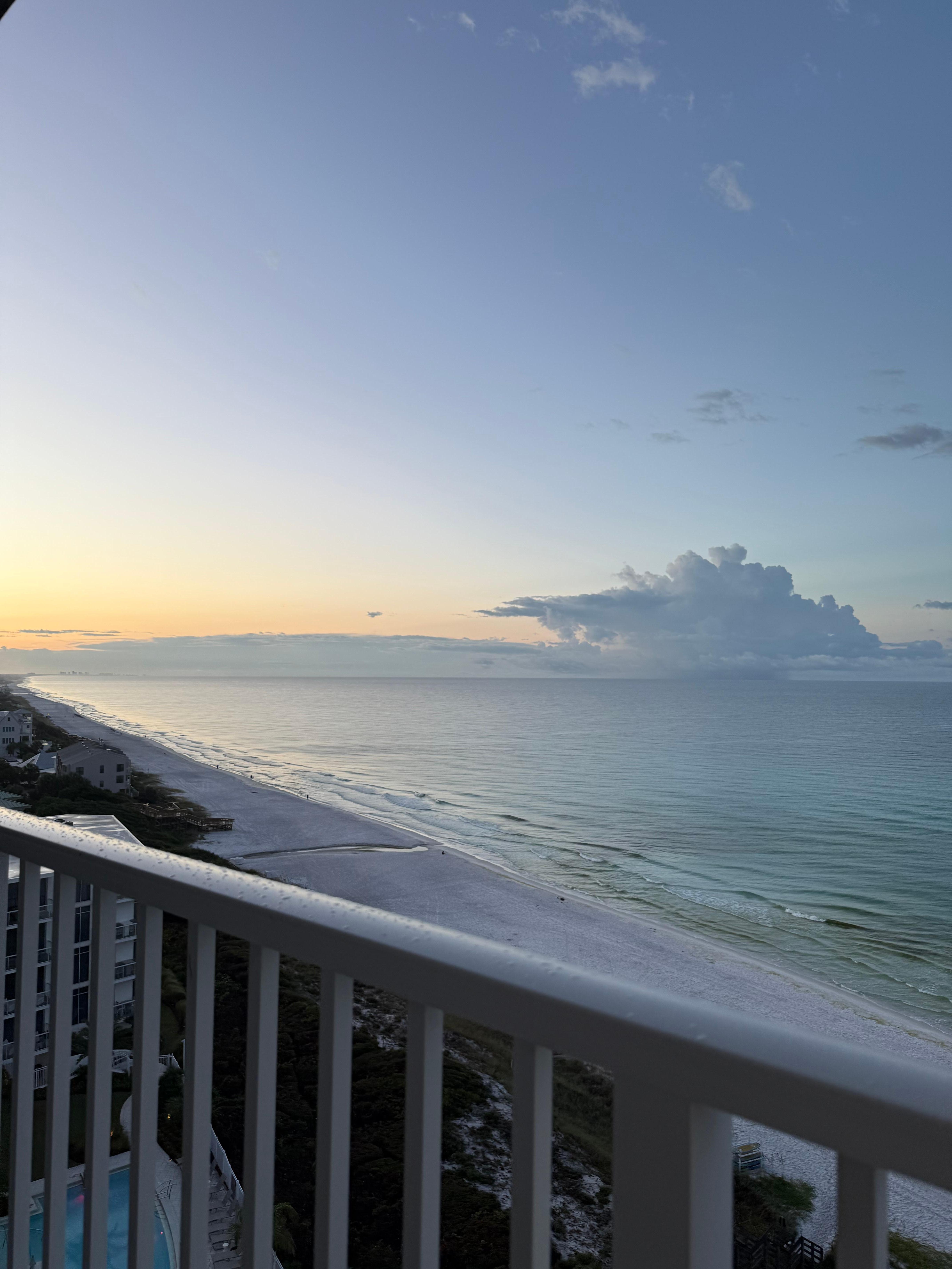 Morning watching the sun rise.