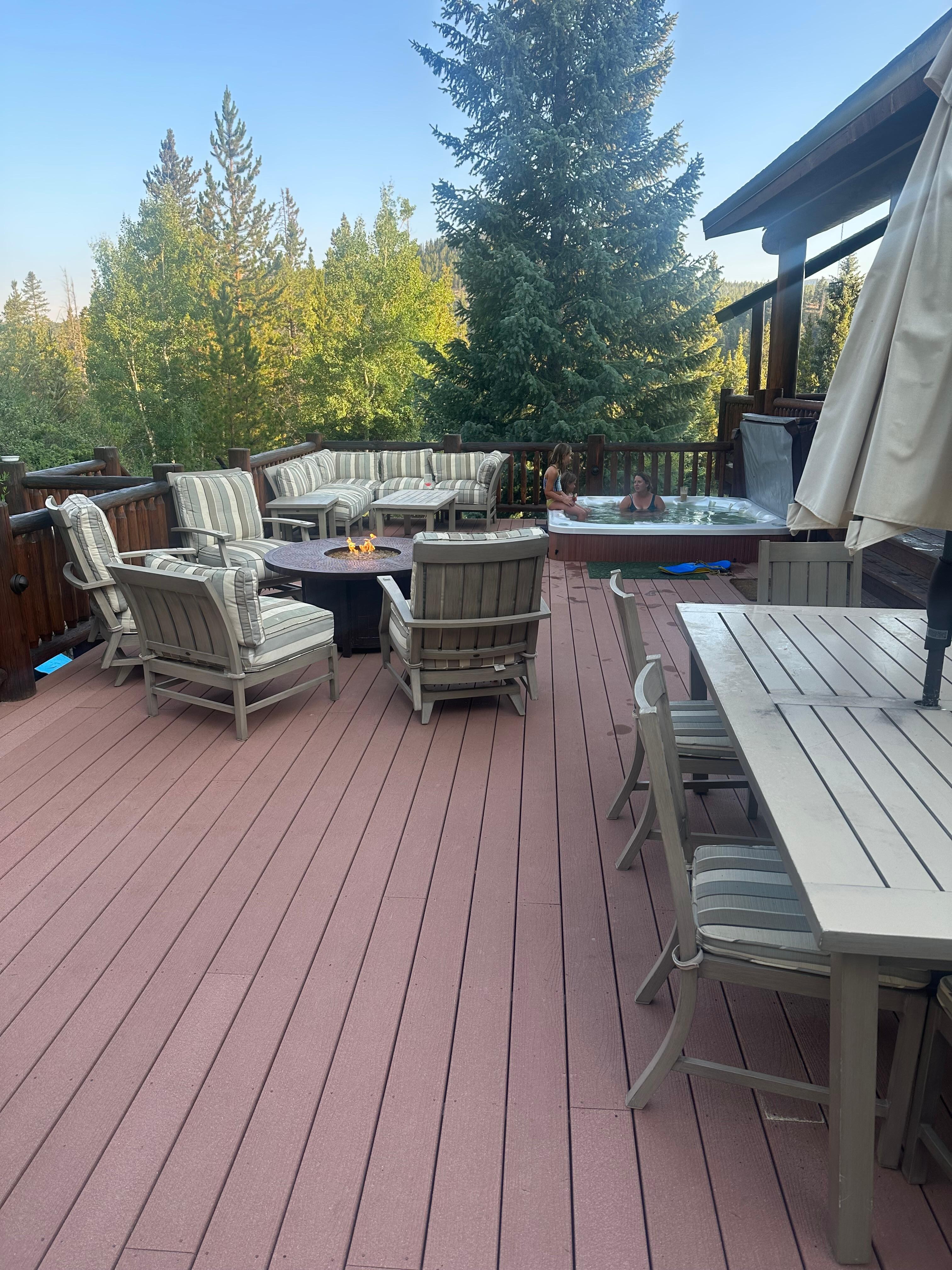 Deck area