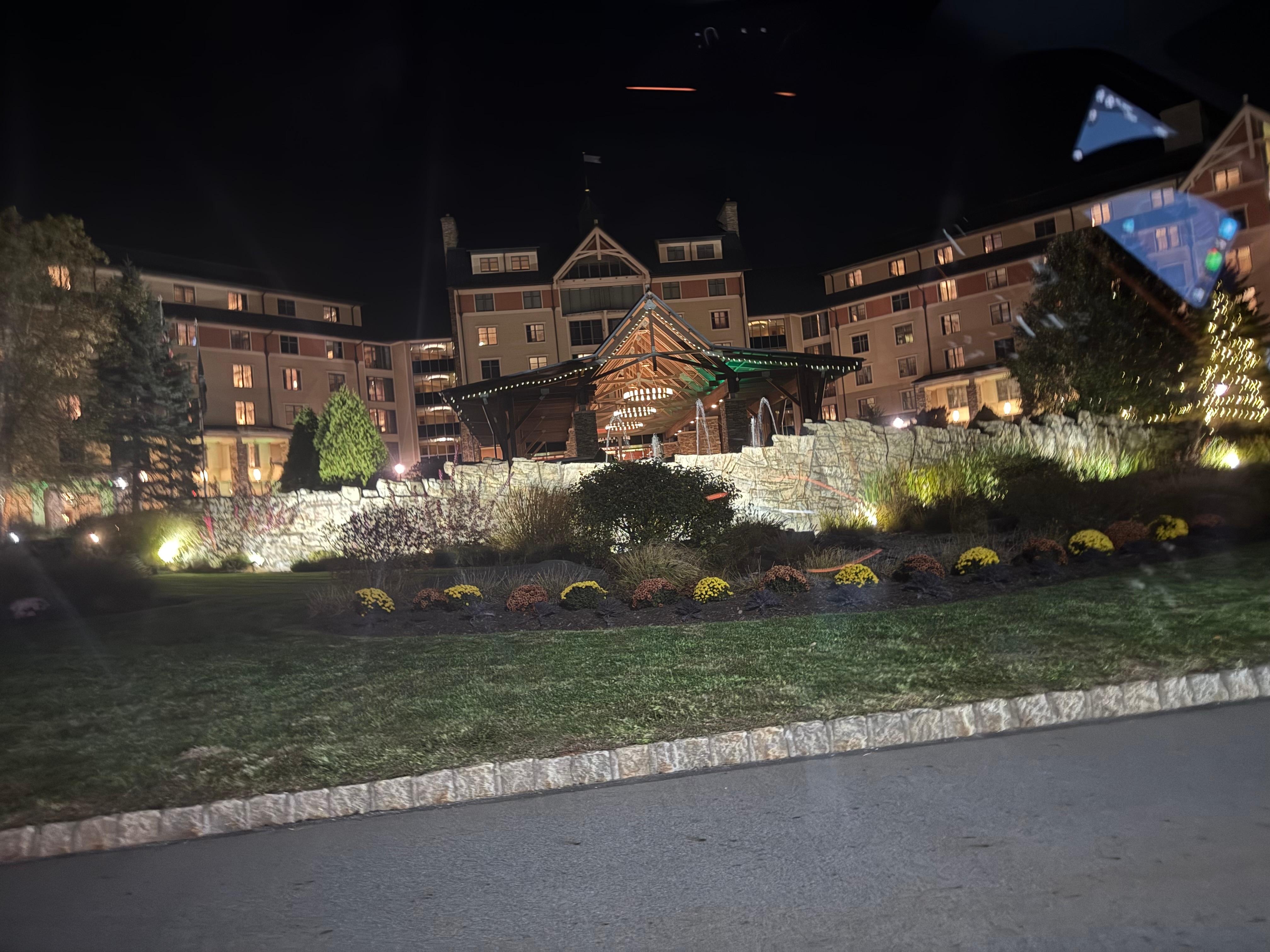 Looked very pretty at night 