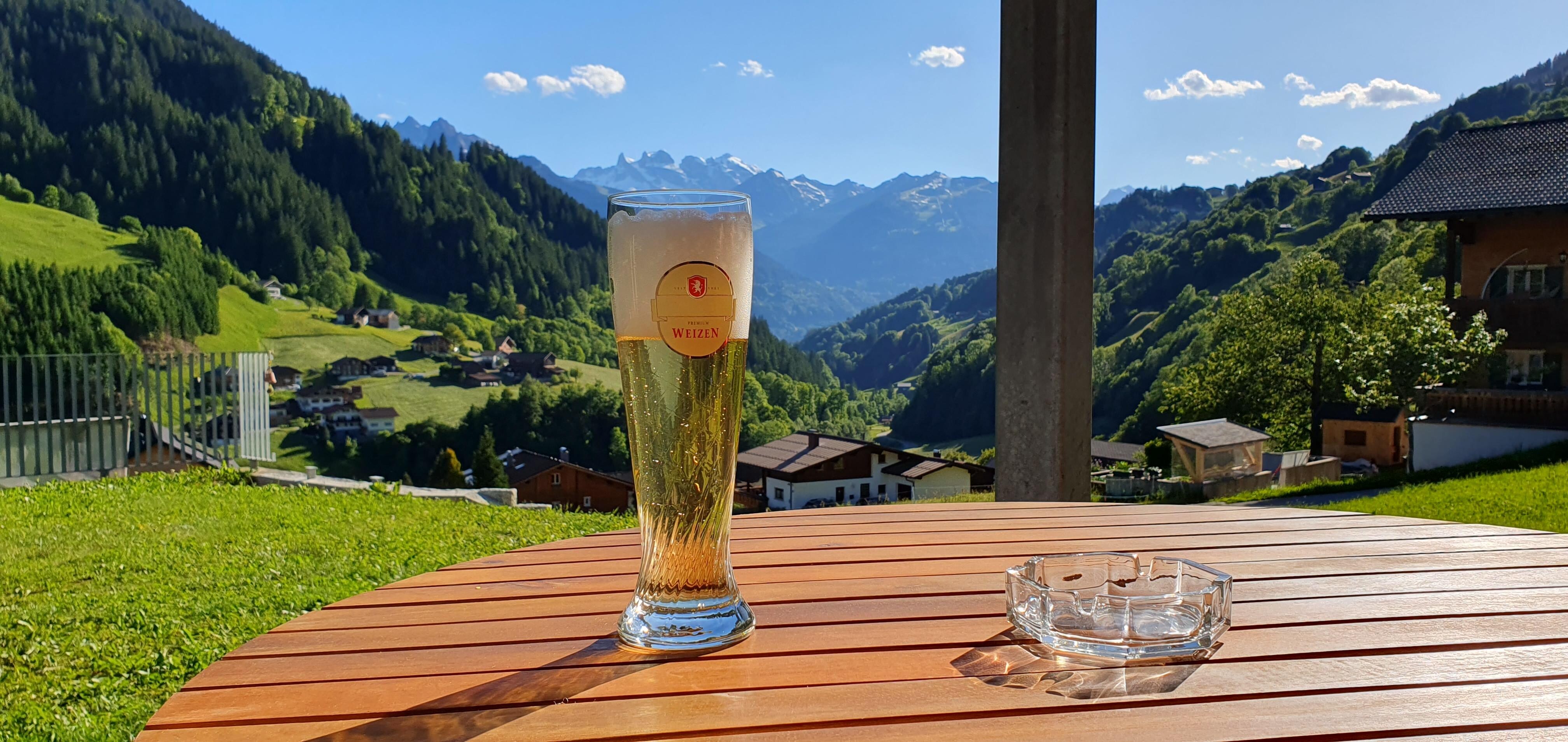 Blick von der Terrasse Richtung Schruns