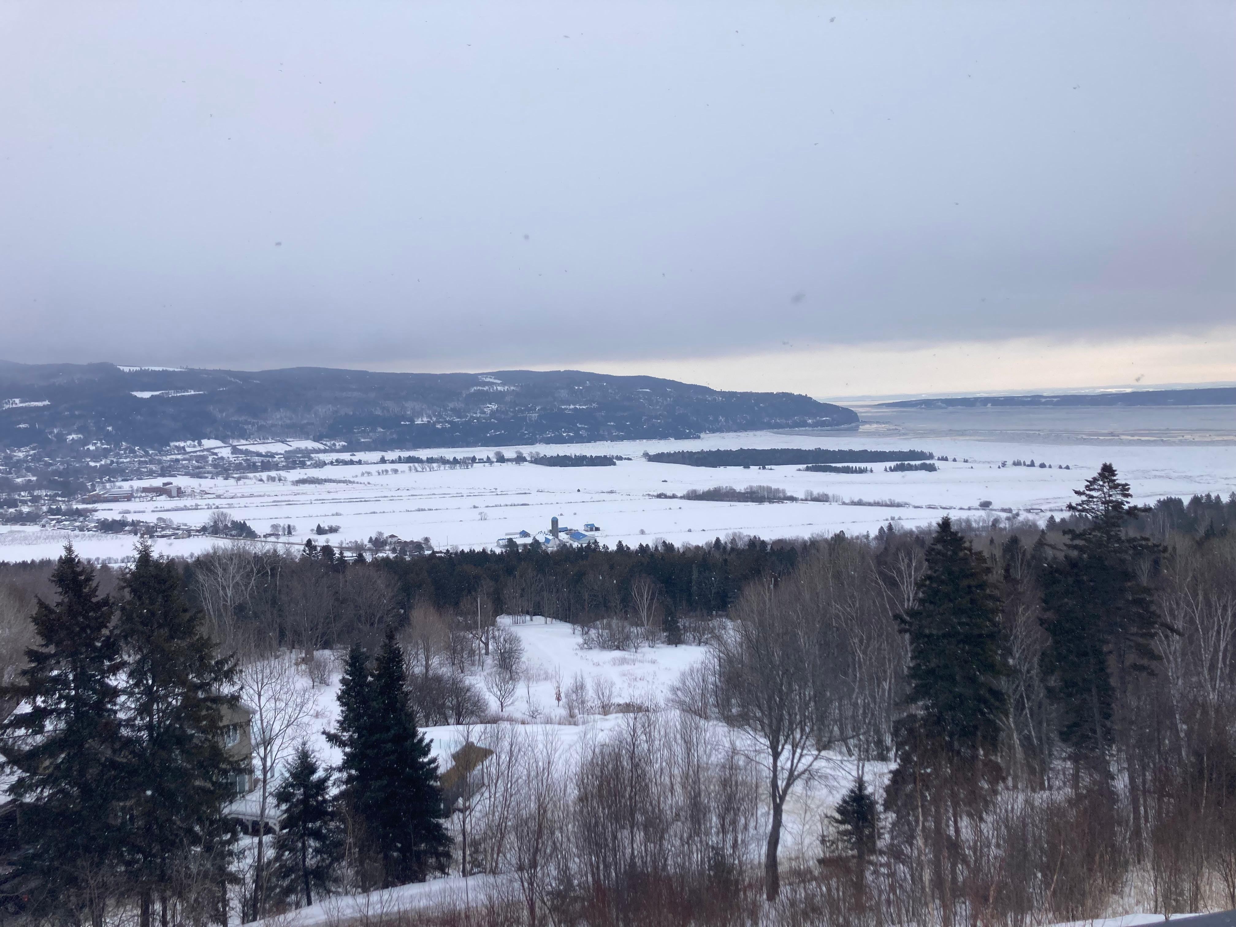 View from the balcony at sunrise