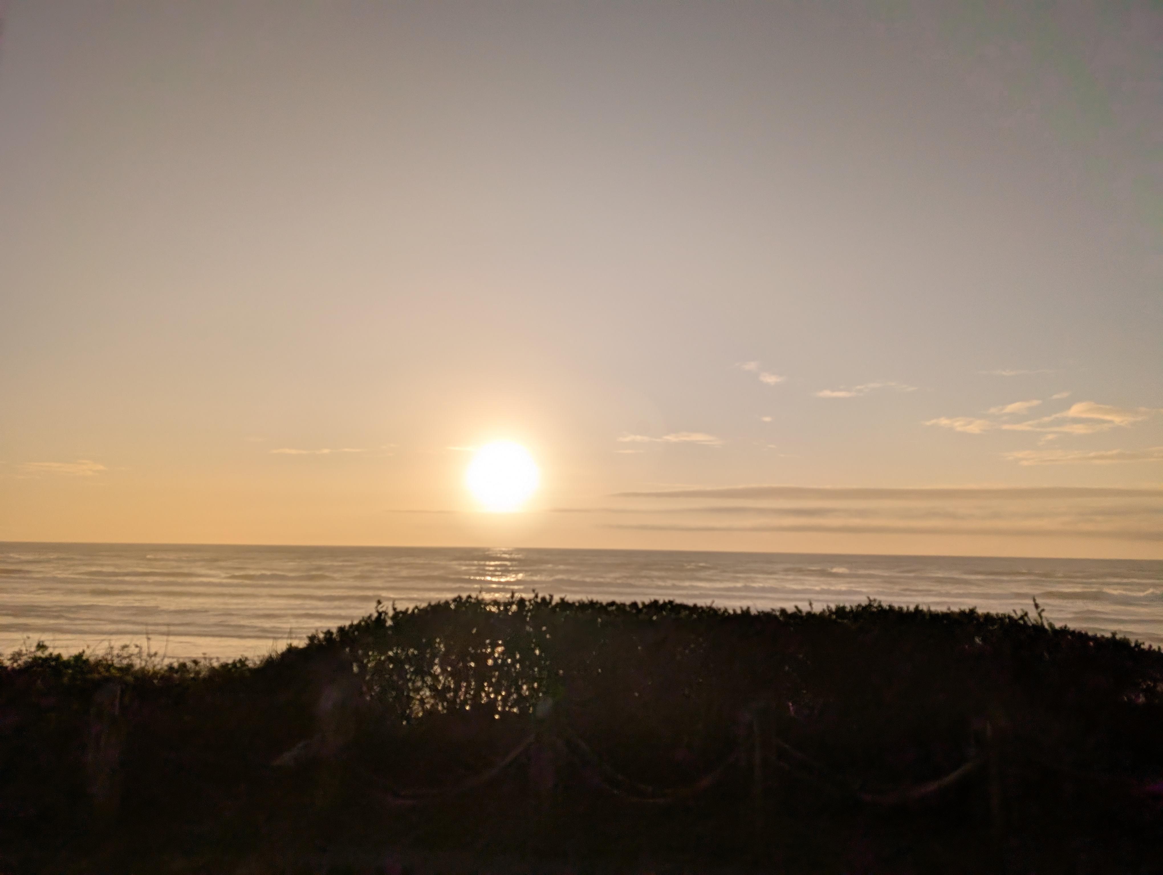 Sunset outside the master bed room