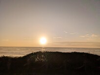 Sunset outside the master bed room
