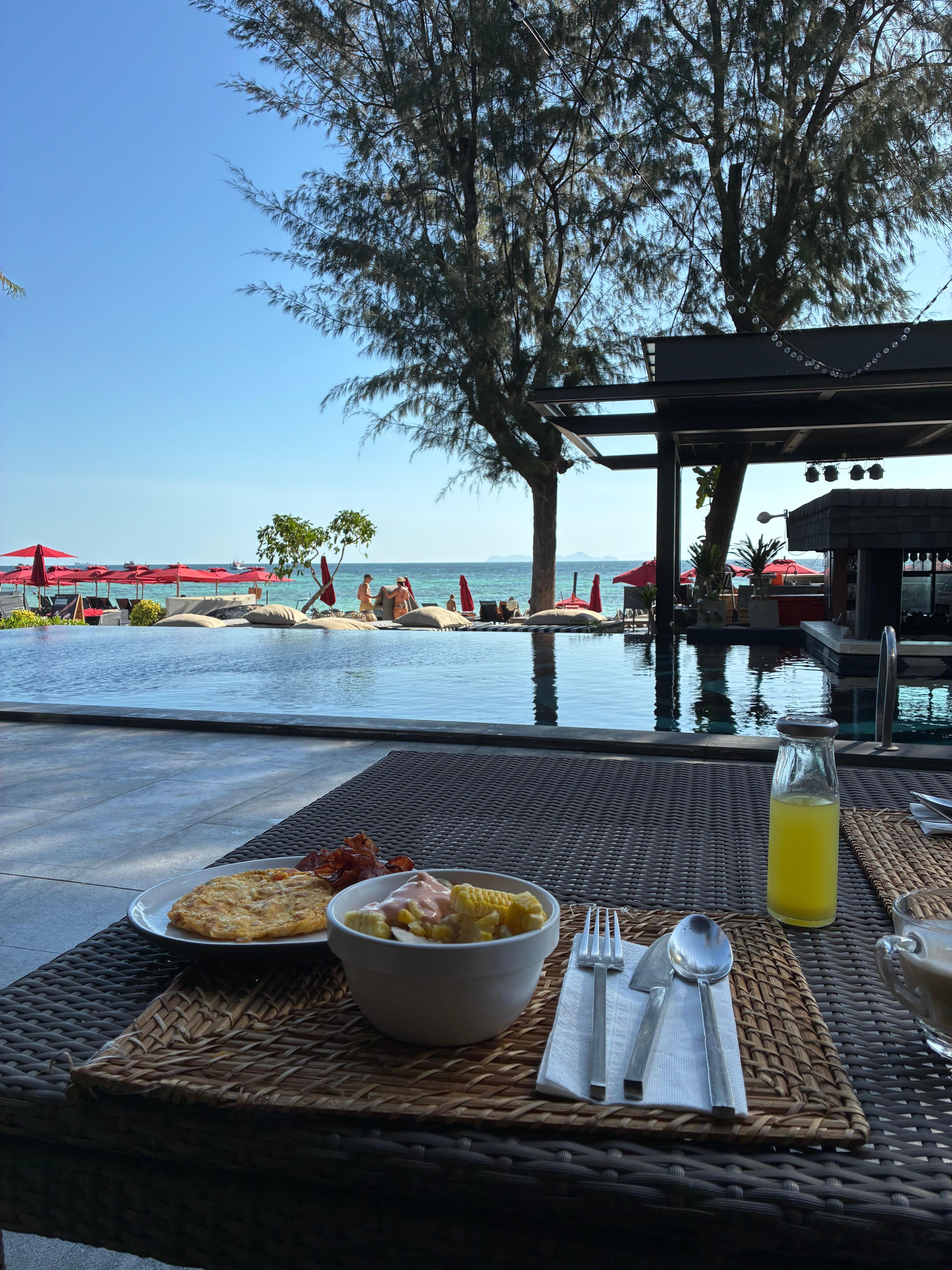 Min udsigt mens jeg spiste morgenmad.