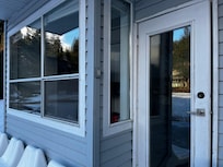 Looking back at apartment