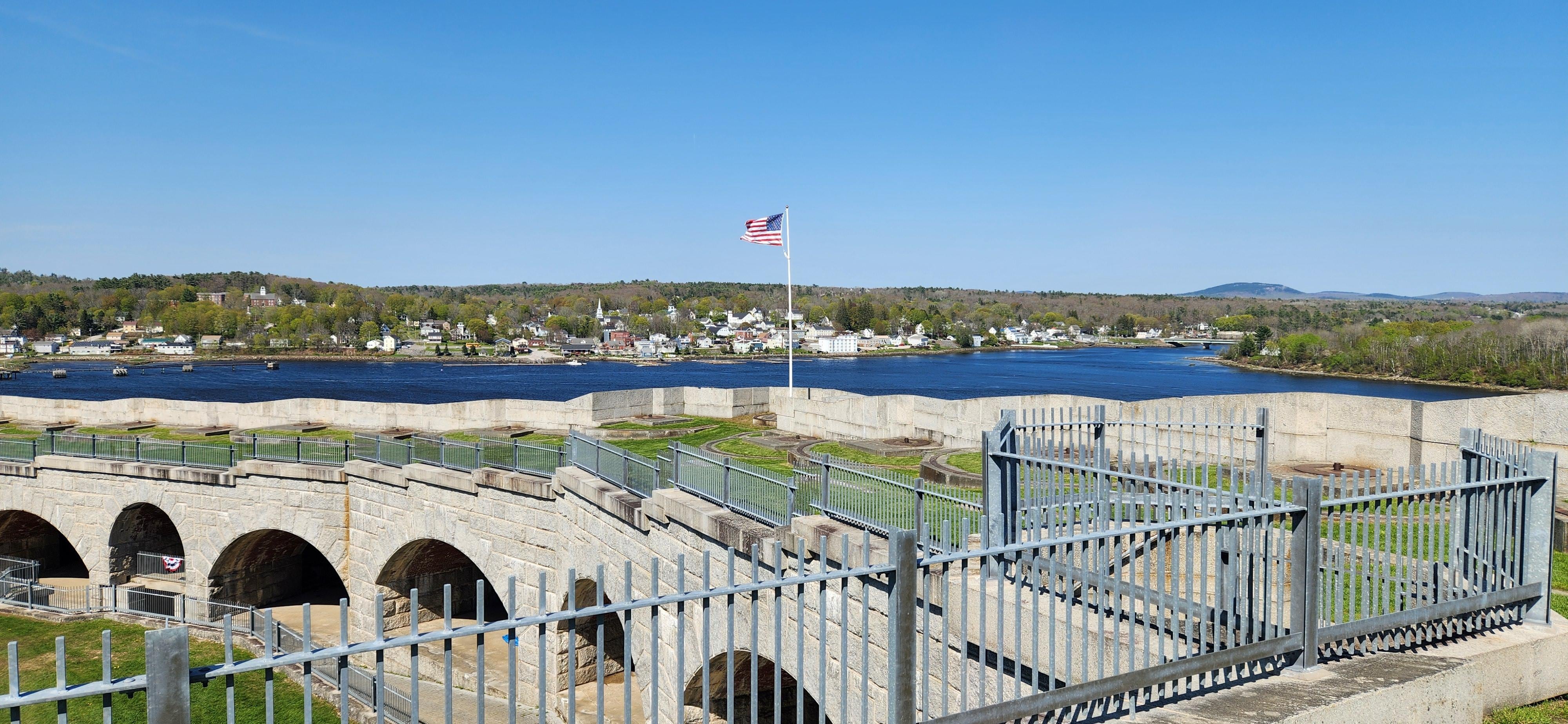 Bucksport from inside Fort Knox