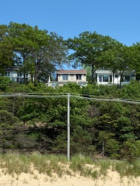 View of the house from the beach.