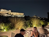 From rooftop restaurant