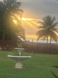 View from porch near sunset.