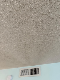 Dirt/dust staining ceiling.