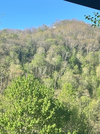 There is a house up there.