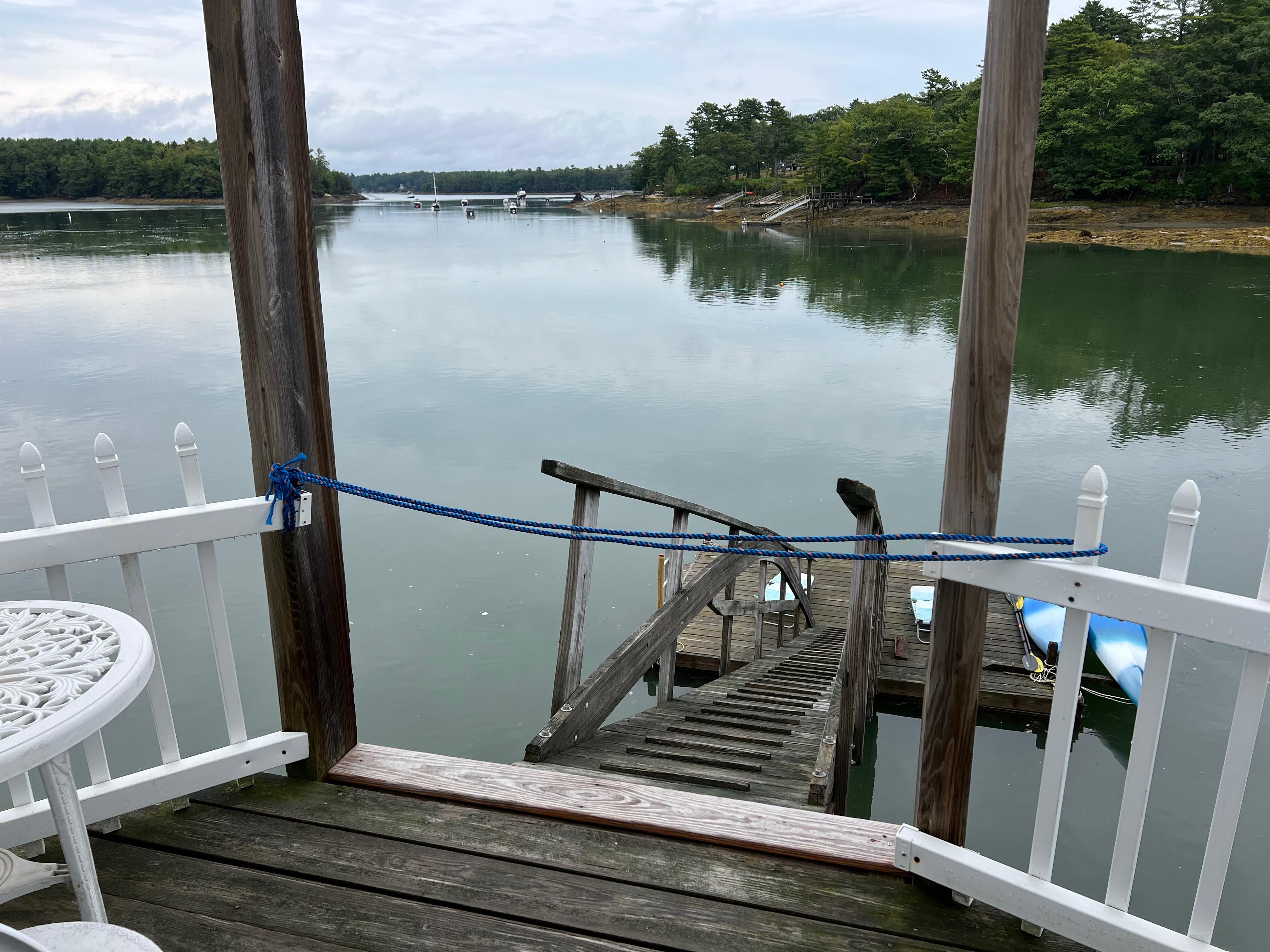 from the small deck, nice spot for coffee