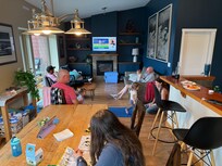Enough room for our family to come over and watch the Jays with us!