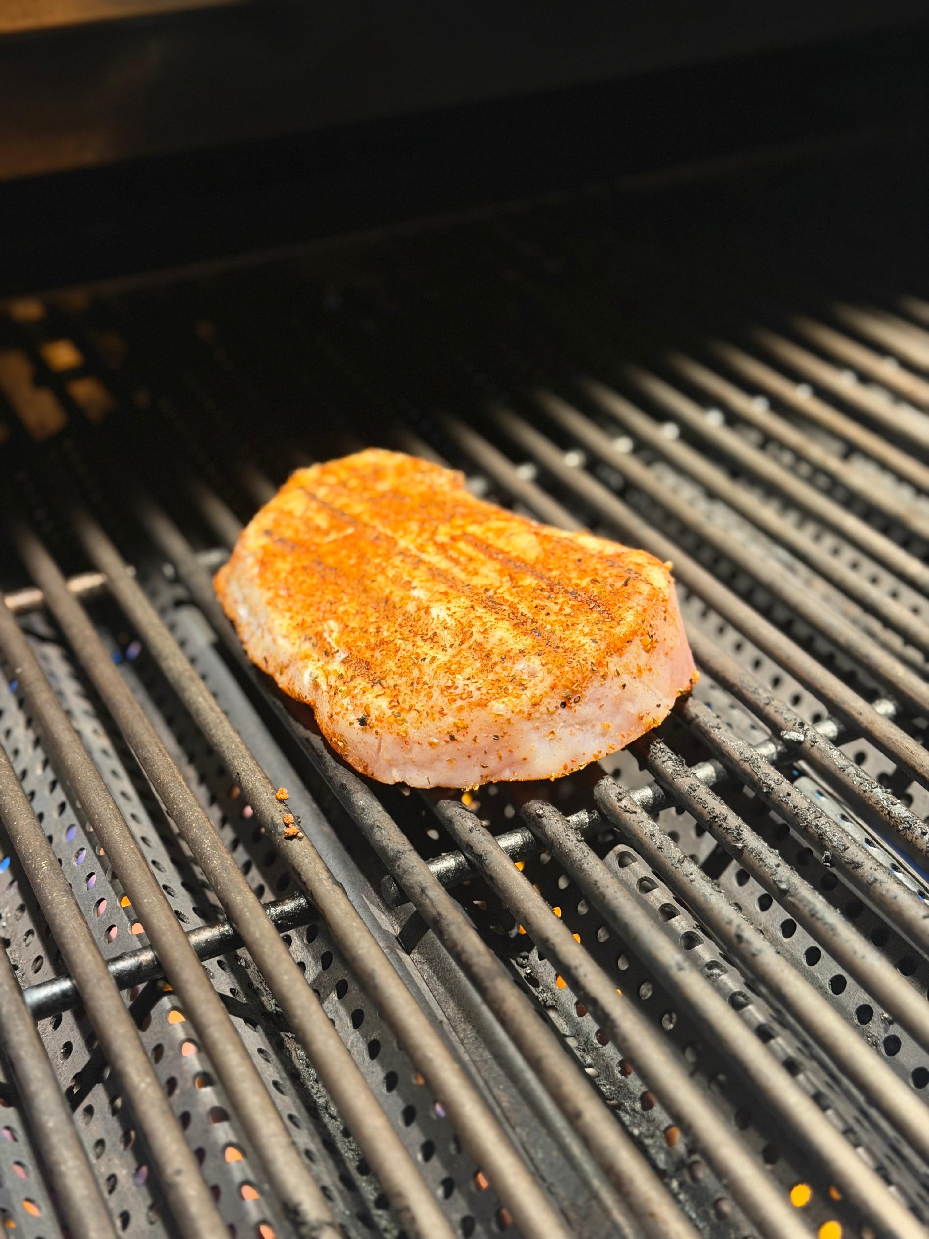 Cooking on the Viking grill