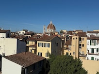 The photo makes the Duomo look farther away then it really is⊠we spent a lot of time on this amazing deck!