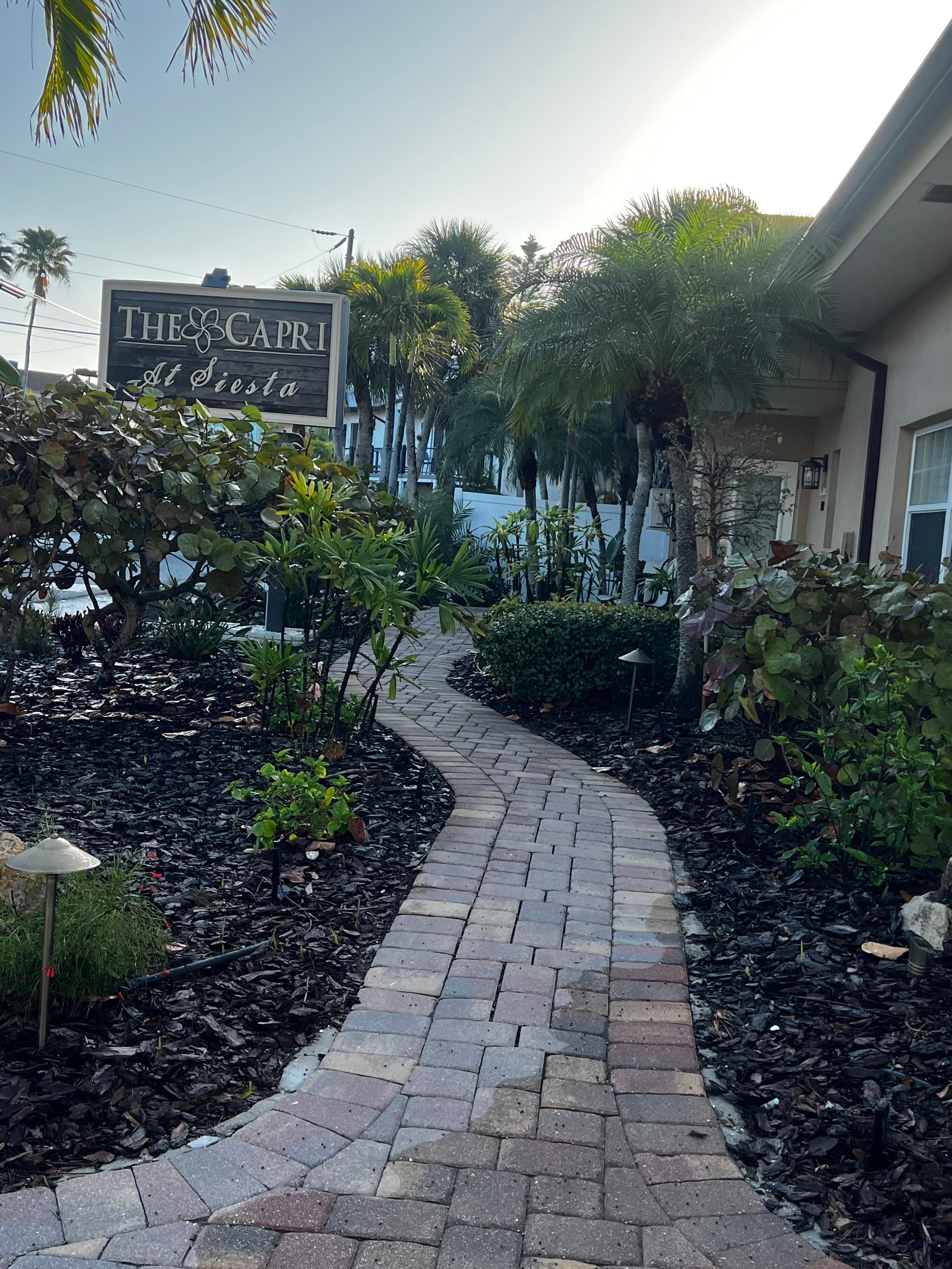 Our walkway to our room 